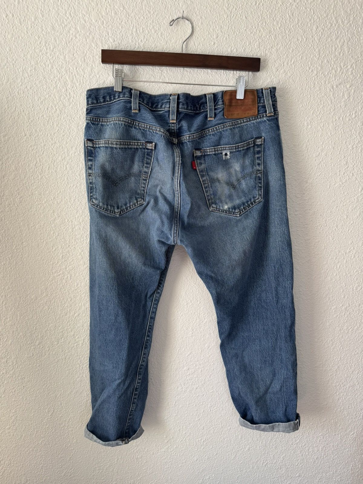 Levi's Levi’s Premium 501 ST Selvedge Jeans W38 L29 (Blank Red Tab) Size US 38 / EU 54 - 2 Thumbnail