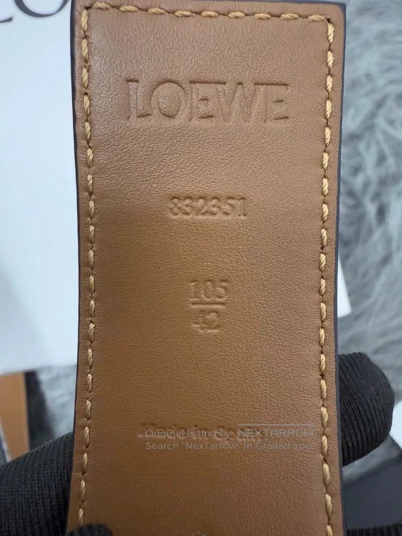 Loewe LOEWE Anagram Leather Belt Unisex . Size ONE SIZE - 8 Thumbnail