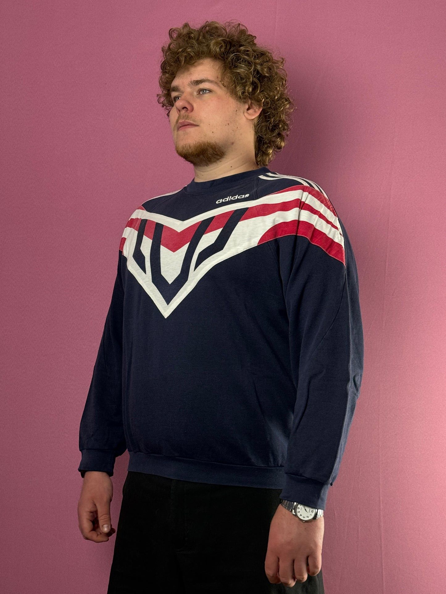 Adidas 90s Adidas Vintage Men's Sweatshirt - L Size US L / EU 52-54 / 3 - 1 Thumbnail