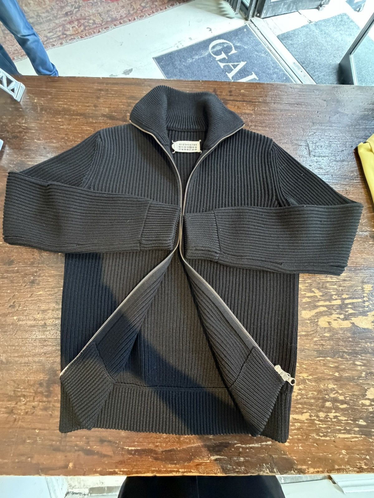 Maison Margiela ✨ Maison Margiela- Iconic Ribbed Knit Driver’s Jacket ✨ Size US S / EU 44-46 / 1 - 4 Thumbnail