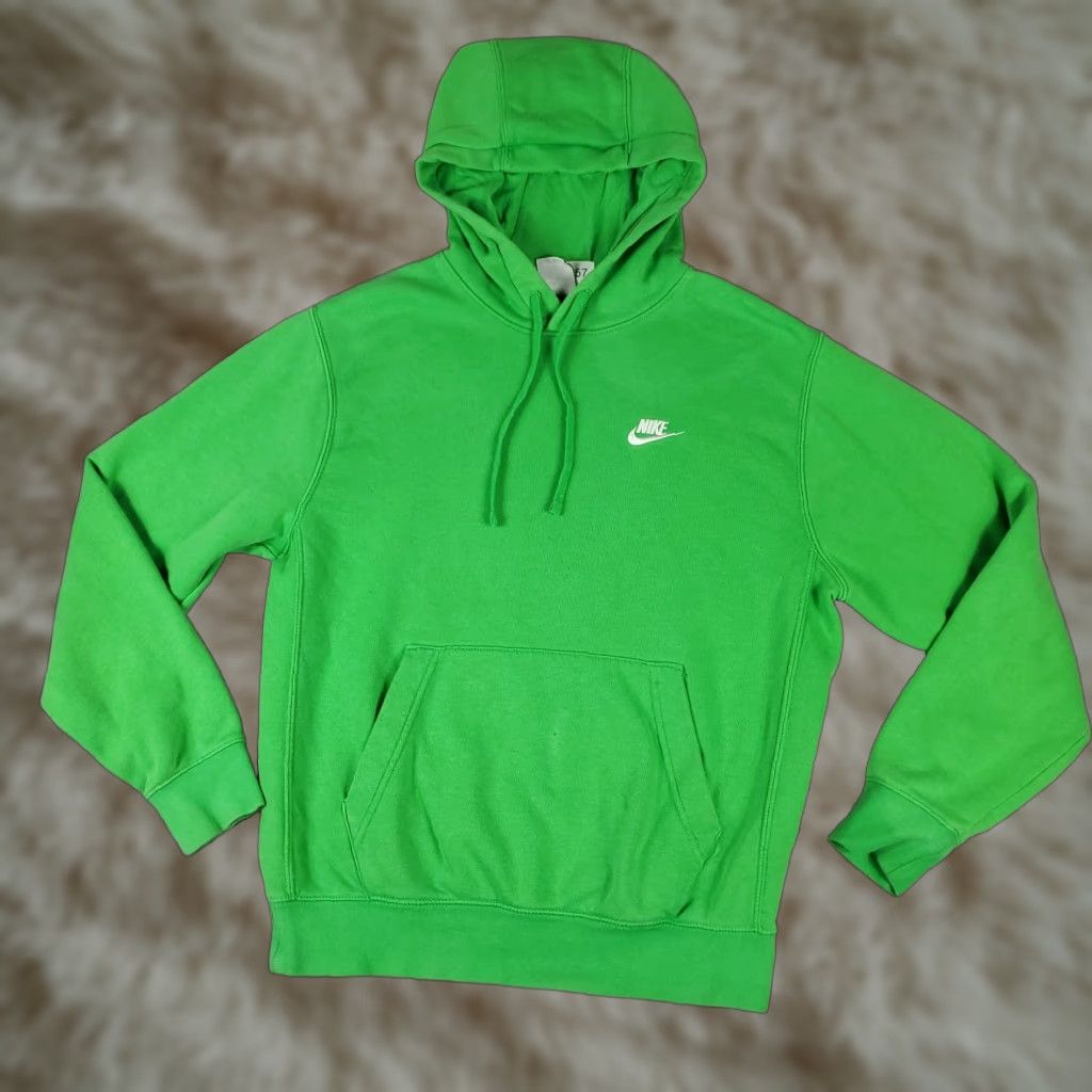 Nike Nike Hoodie Mens Size Small Green Pullover Sweatshirt Sweatshirt Hoodie Mock Neck Front Logo Classic, Modern, Outdoor, Sports Size US S / EU 44-46 / 1 - 1 Thumbnail