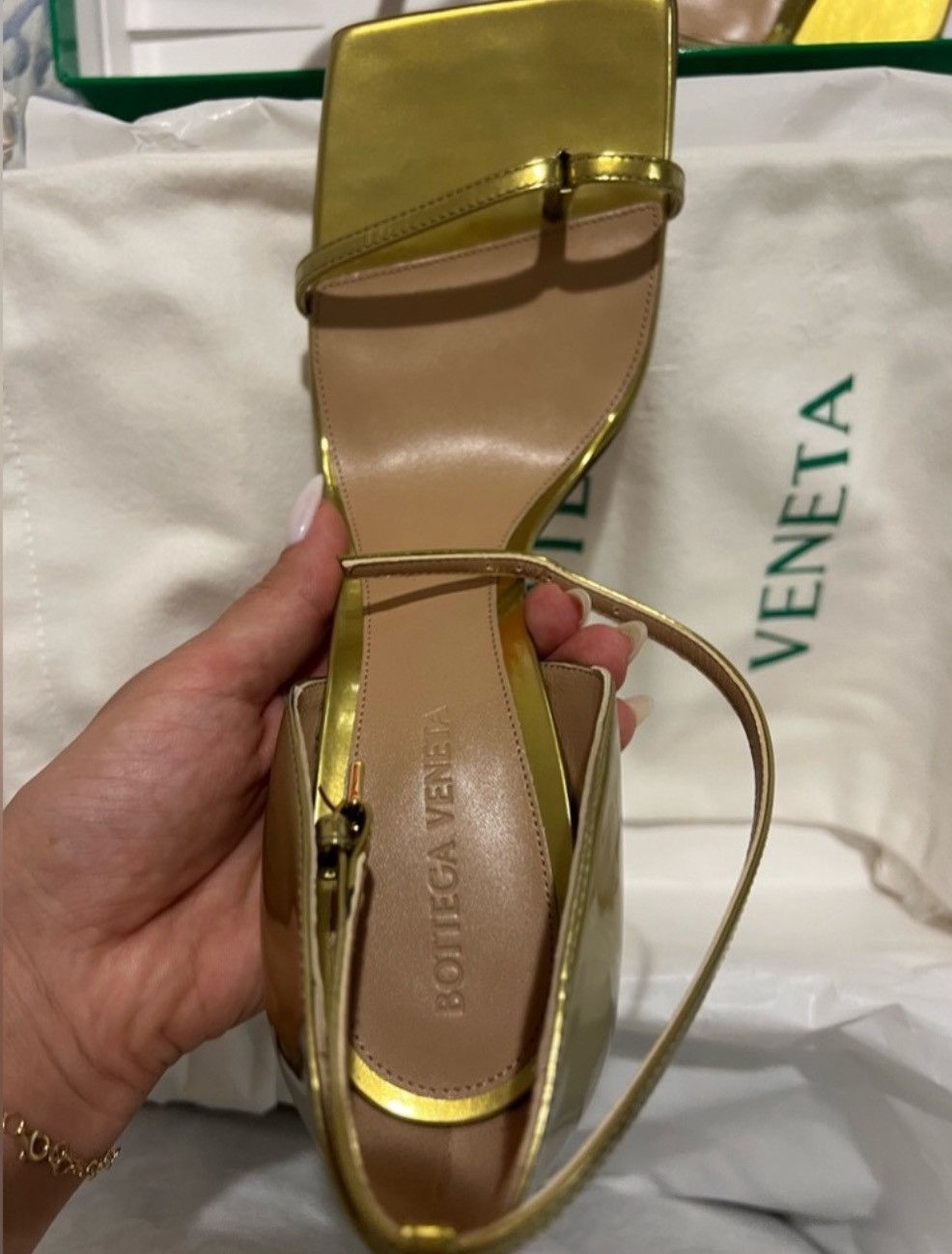 Bottega Veneta Bottega Veneta Stretch Ankle Strap Heel Size US 8.5 / IT 38.5 - 3 Thumbnail