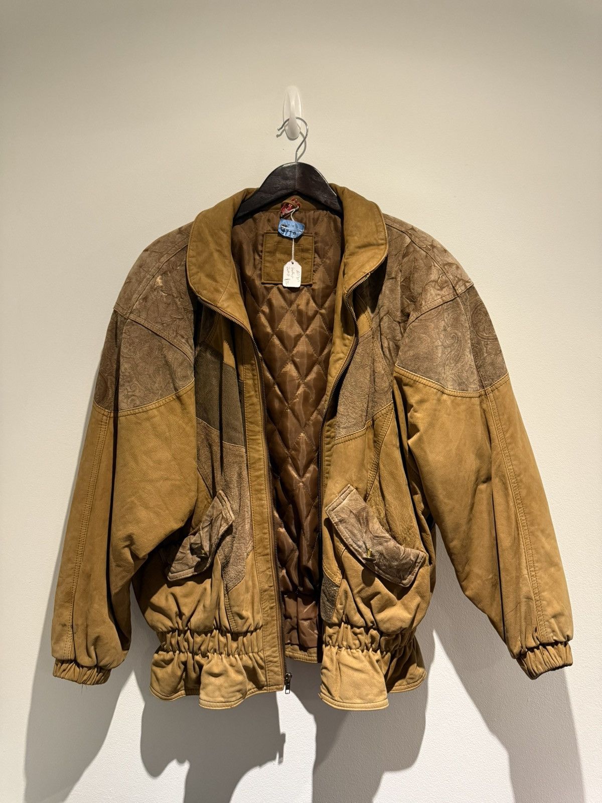 Vintage Brown Leather Jacket Size US L / EU 52-54 / 3 - 1 Thumbnail