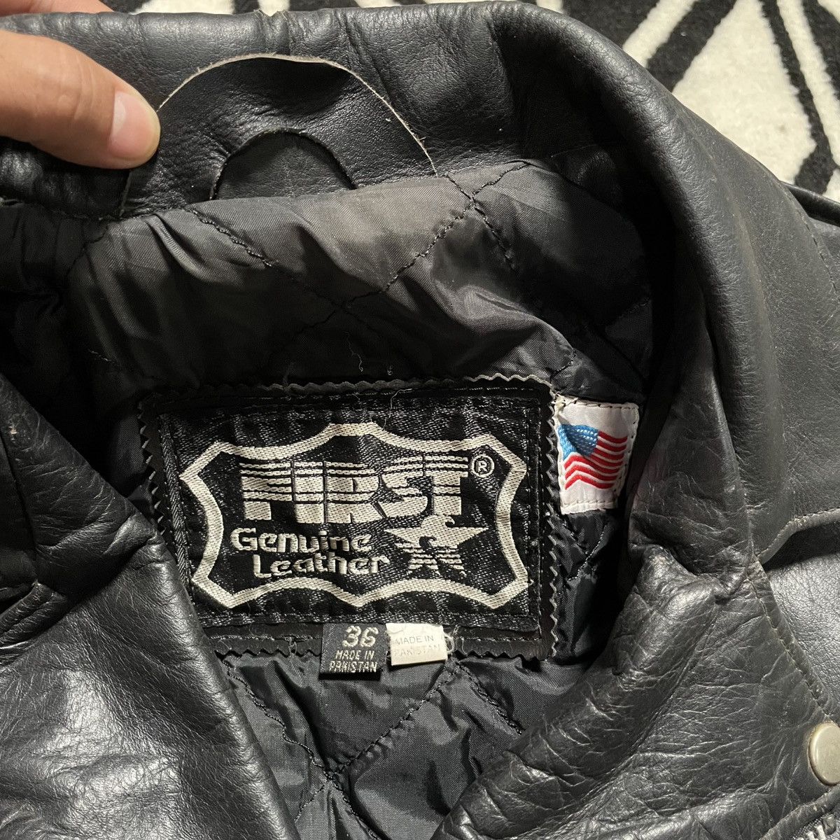 First MFG Co. Vintage First Genuine Leather Double Rider Biker Jacket Size US S / EU 44-46 / 1 - 5 Thumbnail