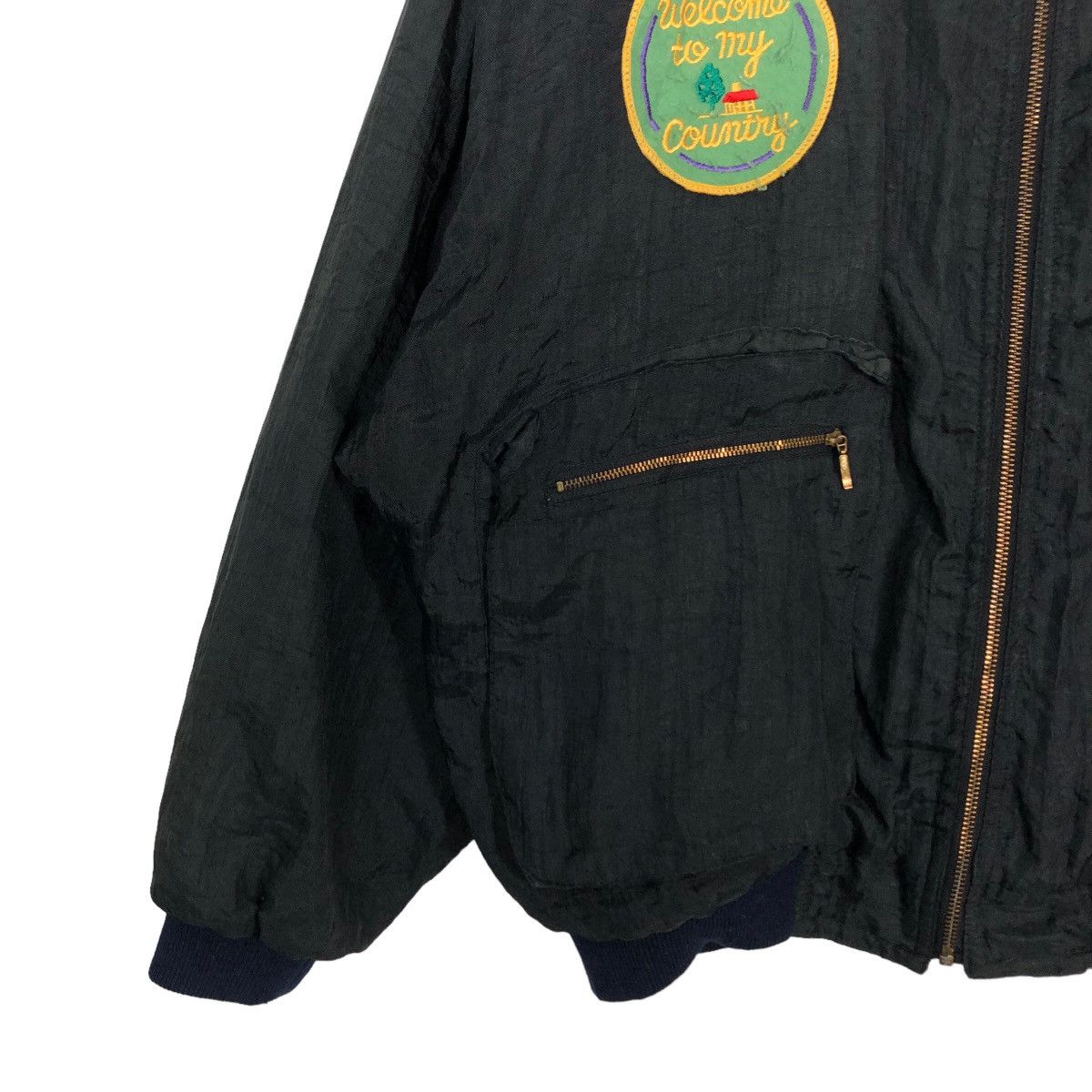 Japanese Brand 🔥90’s VintageBomber Jacket Fockey Nature Big Logo Team Size US M / EU 48-50 / 2 - 4 Thumbnail