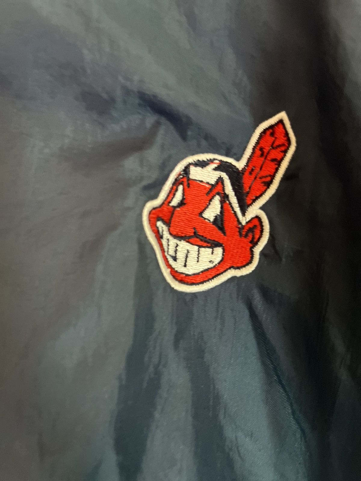 Logo Athletic vintage 90s cleveland indians logo athletic mlb windbreaker Size US XL / EU 56 / 4 - 3 Thumbnail
