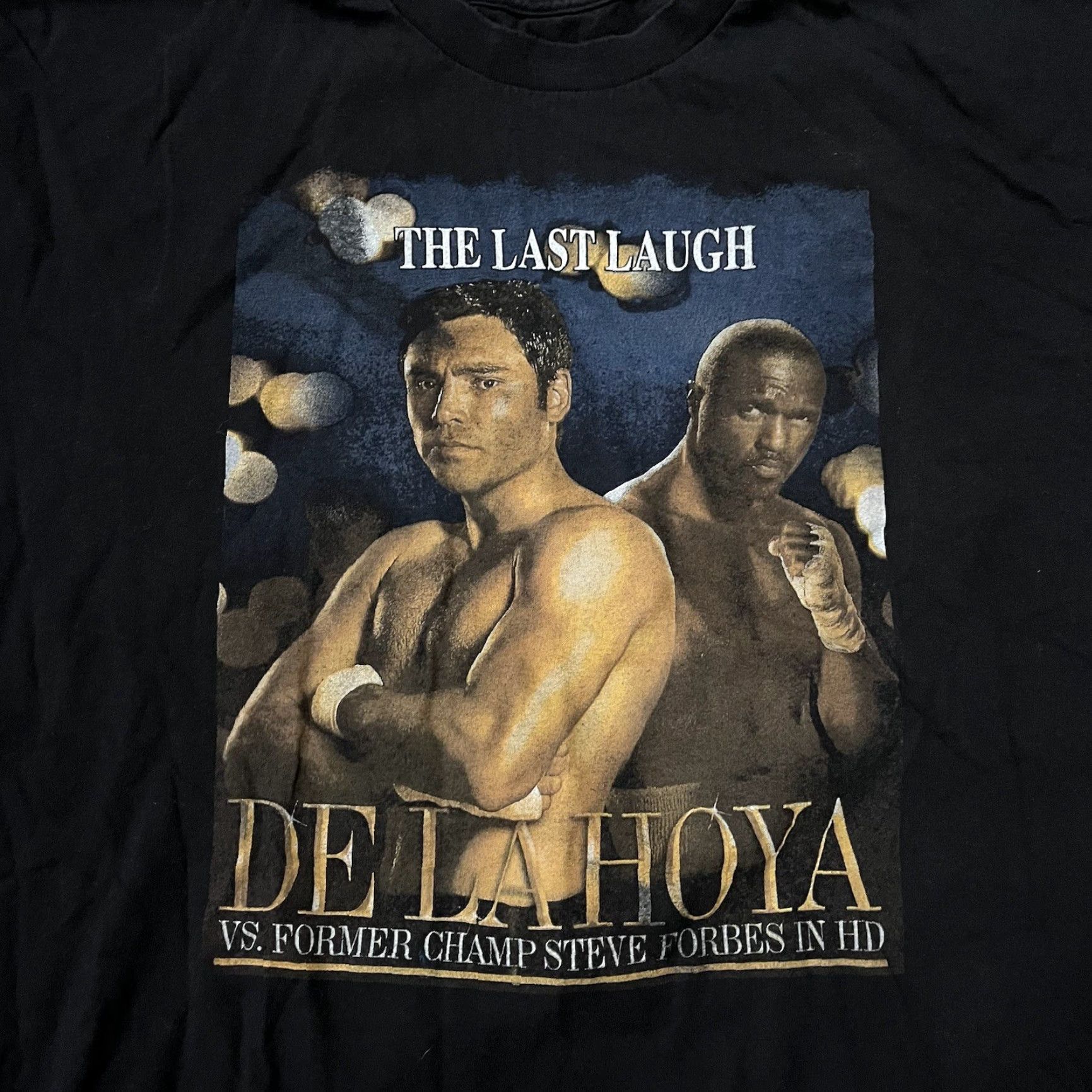 Vintage VINTAGE Oscar De La Hoya Vs Forbes 2008 Boxing Rap Promo T-Shirt Mens XL Black Shirt Mens XL Black Boxing Rap Promo 2008 Vintage Fonts? Size US XL / EU 56 / 4 - 2 Thumbnail
