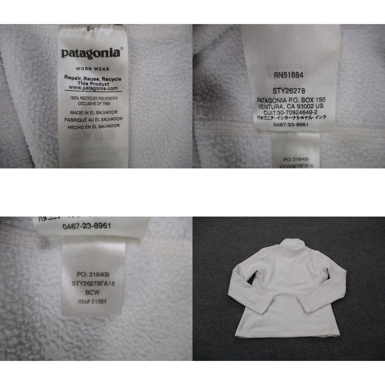 Patagonia Patagonia Jacket Womens M White Fleece Outdoor Windbreaker 26278 Size M / US 6-8 / IT 42-44 - 8 Thumbnail