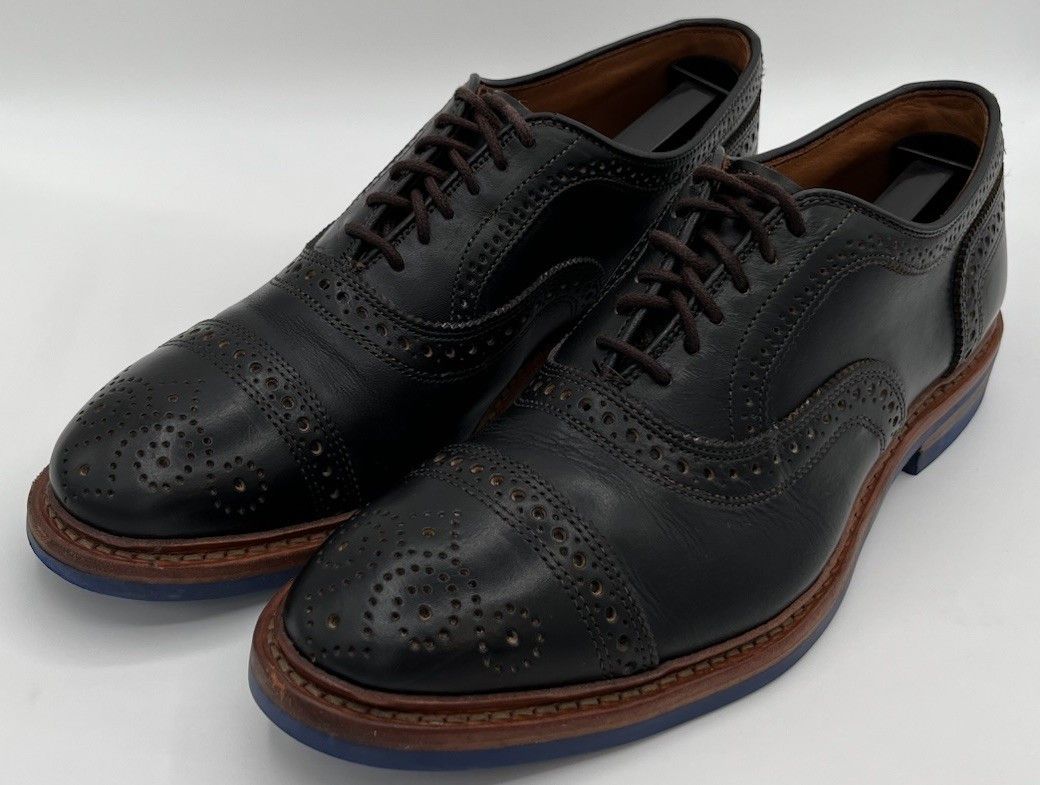 Allen Edmonds Allen Edmonds "STRANDMOK" Black Leather Oxfords Mens Size 9D Size US 9 / EU 42 - 1 Thumbnail