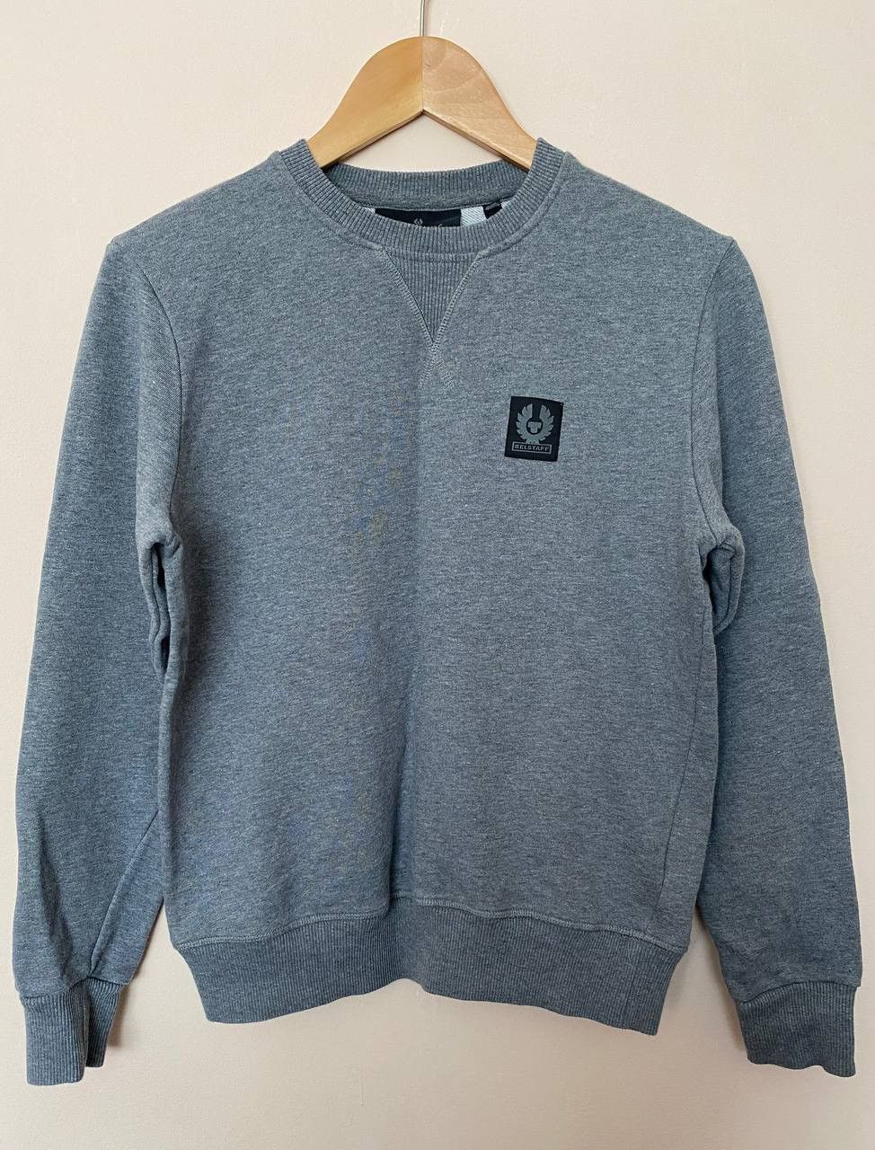 Belstaff Belstaff Men's Patch Crew Sweater Size XS Gray Sweatshirt Size US XS / EU 42 / 0 - 1 Thumbnail