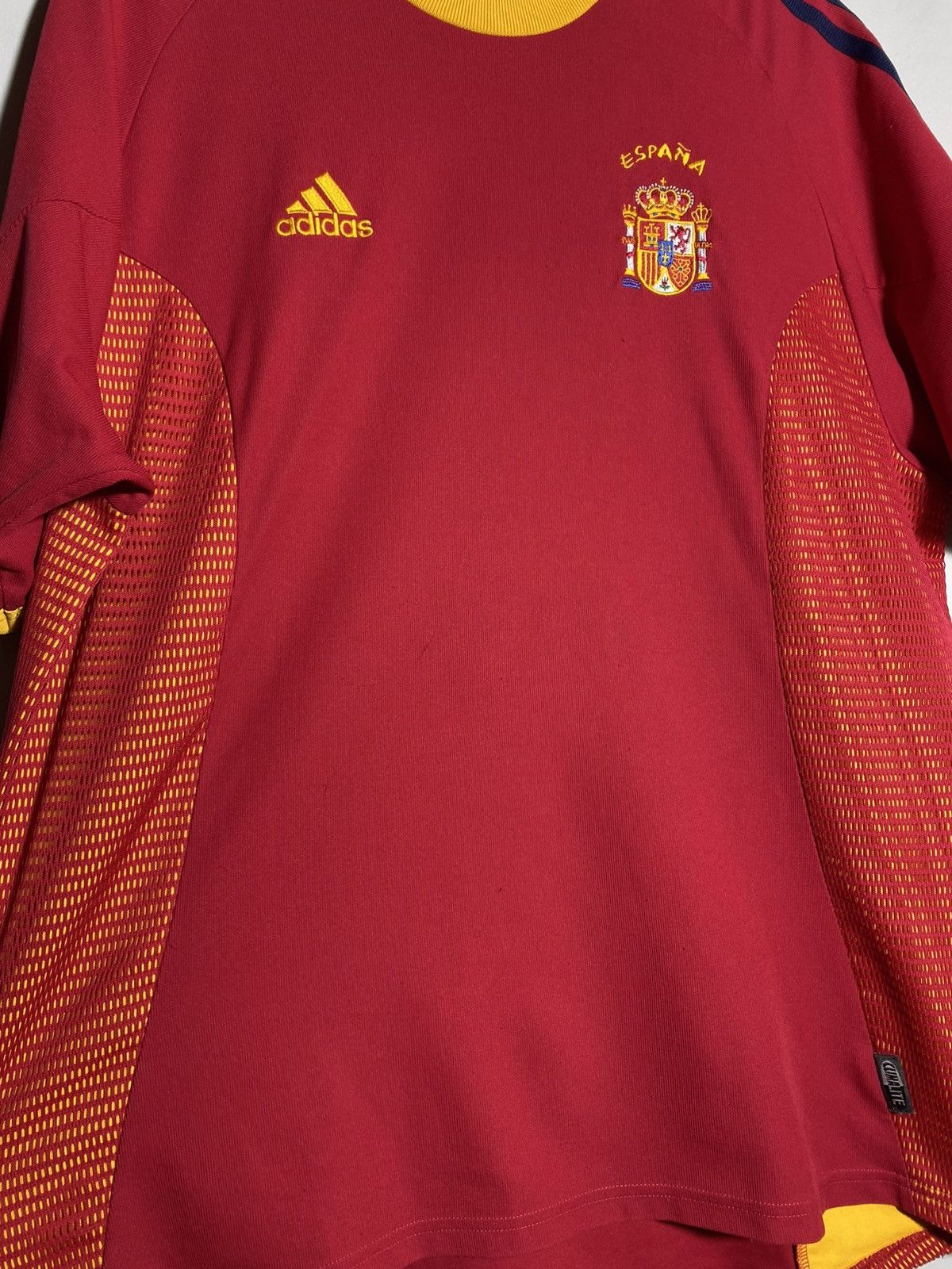 Adidas Adidas Spain National Team 2002 Fifa World Cup Soccer Jersey Size US XL / EU 56 / 4 - 16 Thumbnail