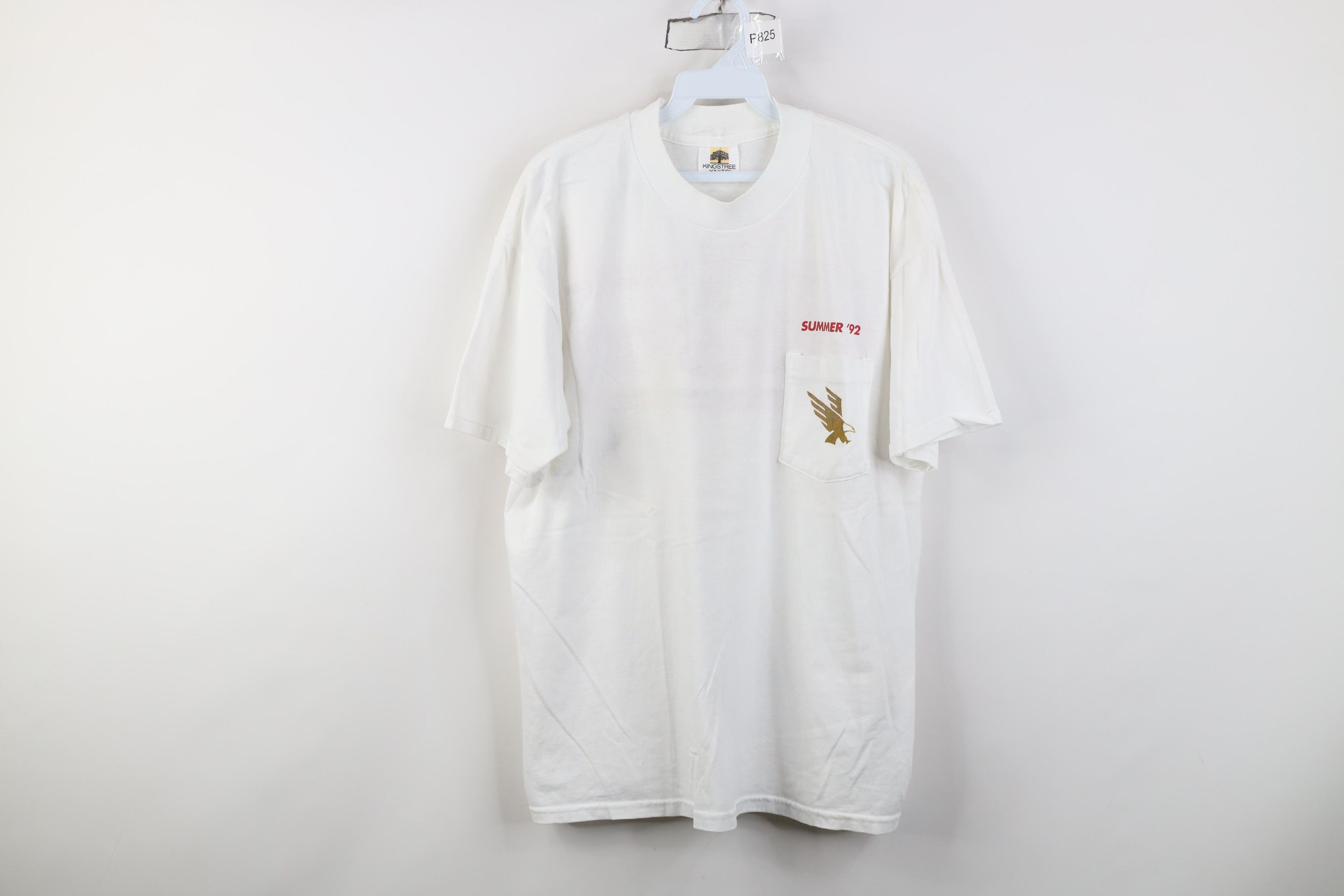 Vintage Vintage 90s Winston Cigarettes Racing Pocket T-Shirt USA Size US XL / EU 56 / 4 - 1 Thumbnail