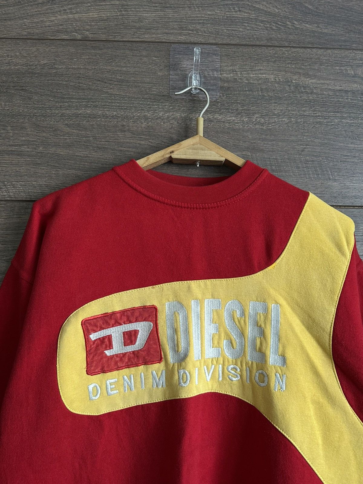 Diesel × Vintage Vintage Diesel Denim Division Embroidered Logo Sweatshirt Size US L / EU 52-54 / 3 - 5 Thumbnail