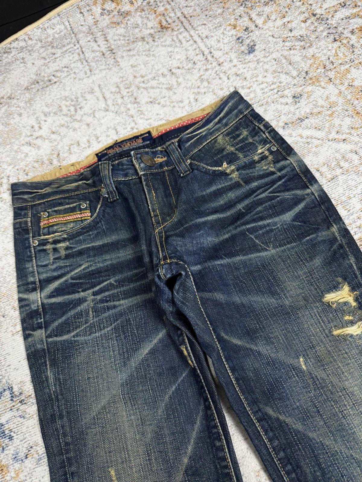Tornado Mart Robortshous y2k style denim pants Size US 28 / EU 44 - 4 Thumbnail
