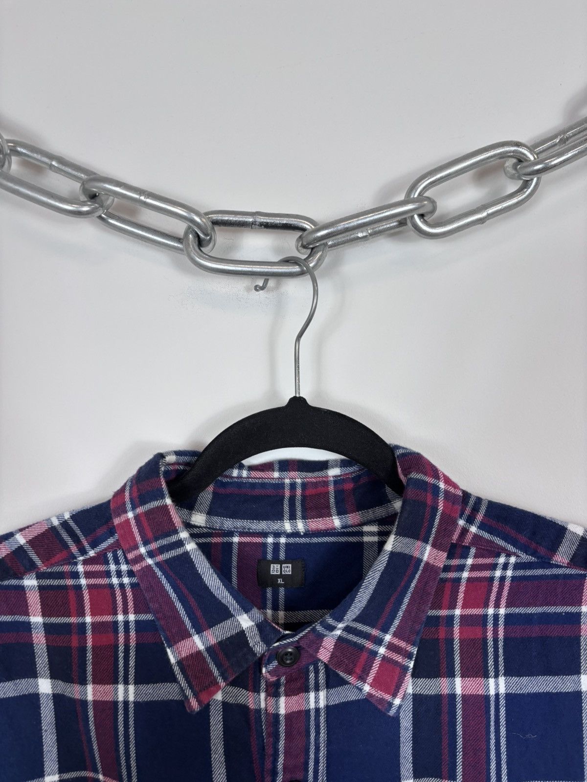 Uniqlo Uniqlo Men’s Plaid Check Pocket Button Up Flannel Shirt Size US XL / EU 56 / 4 - 4 Thumbnail