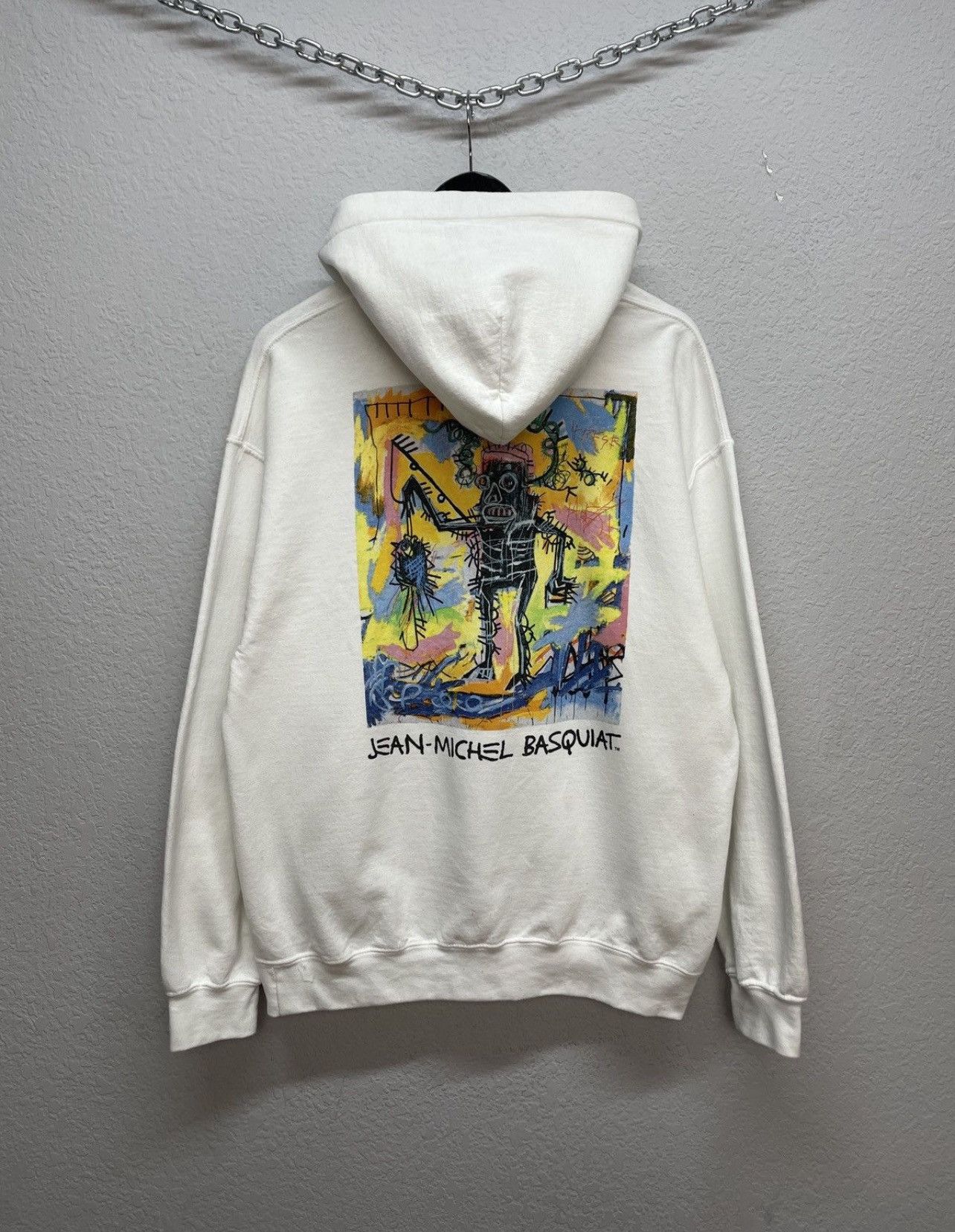 Jean-Michel Basquiat Jean-Michel Basquiat Pullover Hoodie White Sweatshirt Size US L / EU 52-54 / 3 - 1 Thumbnail