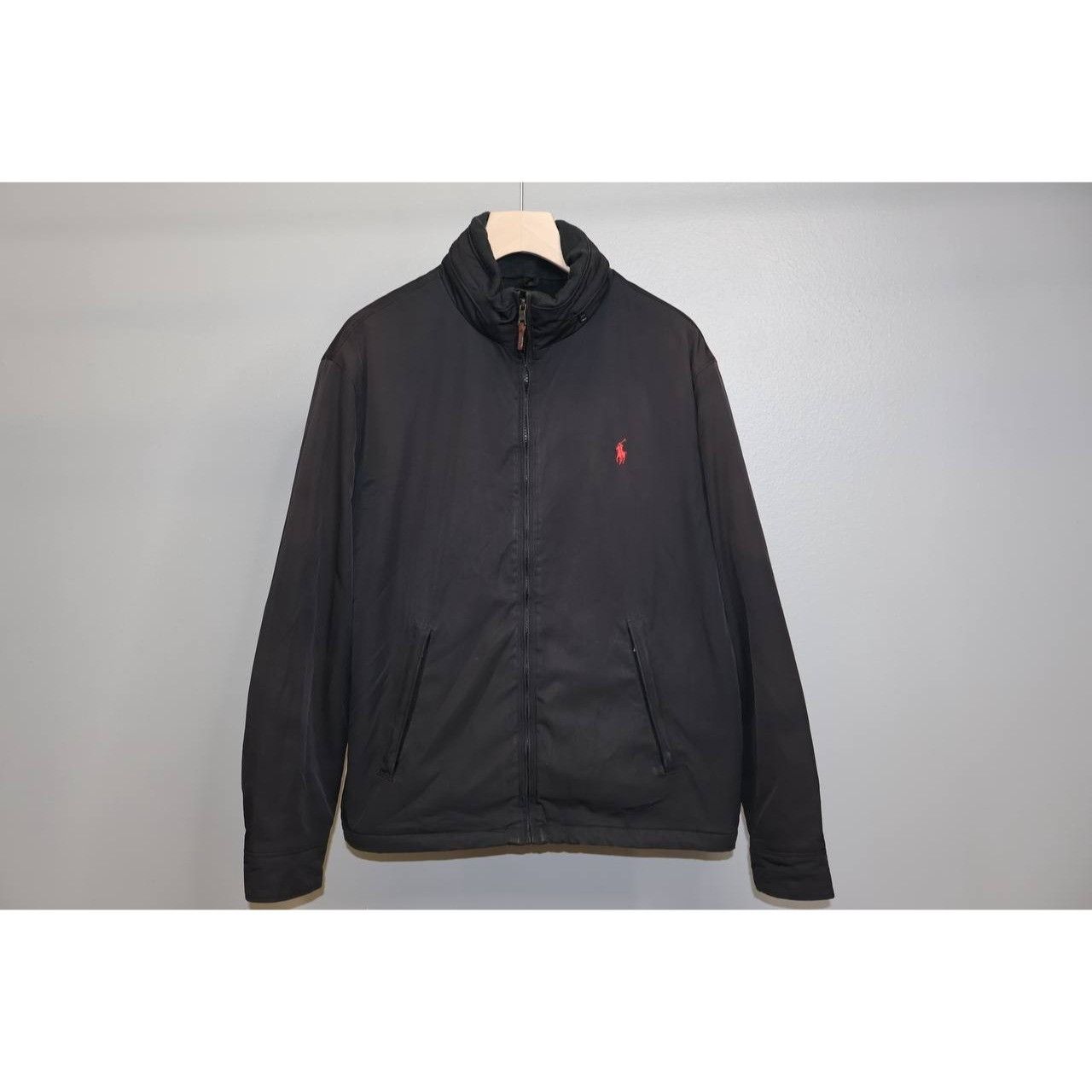 Polo Ralph Lauren Polo Ralph Lauren Windbreaker Fleece Lined Black Jacket Size US L / EU 52-54 / 3 - 1 Thumbnail