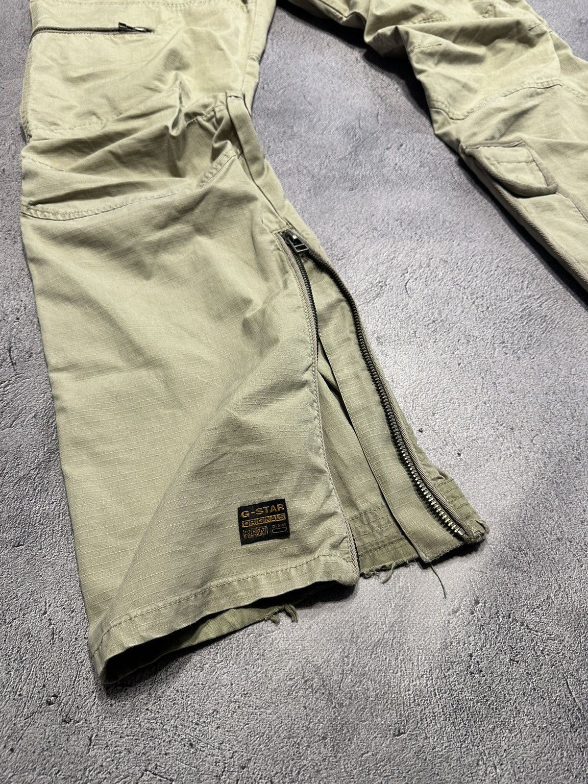 G-Star × Vintage 🦘 Vintage Y2K Cargo Pants Gstar Streetstyle Avangarde Size US 33 - 3 Thumbnail