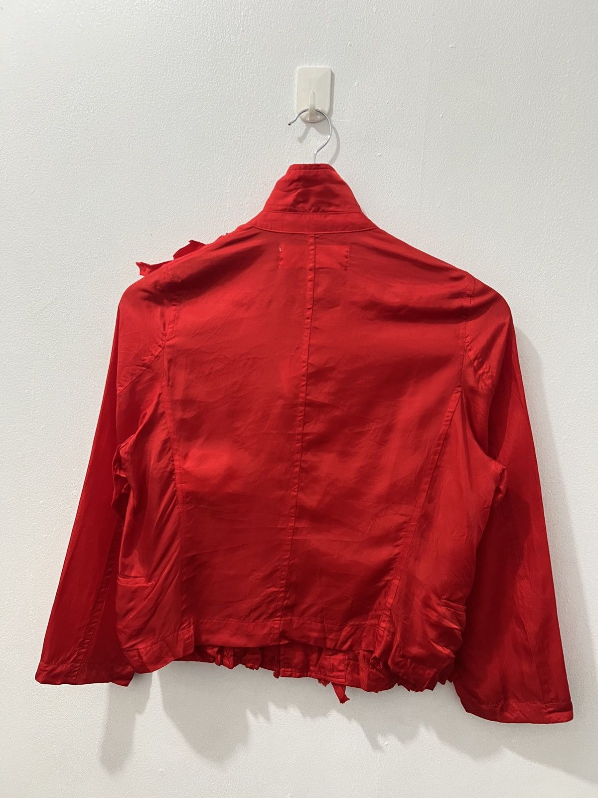 Comme des Garcons Comme des Garçons - AD2014 Red Ruffled Shirt Size S / US 4 / IT 40 - 3 Thumbnail