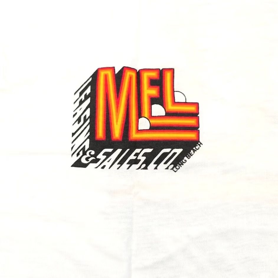 Vintage VINTAGE MEL Long Beach T Shirt Mens Large Red 80s Ringer Tee Made In USA MT Short Sleeve Crew Neck White Cotton Blend Stedman Mens T-Shirt Size US L / EU 52-54 / 3 - 3 Thumbnail