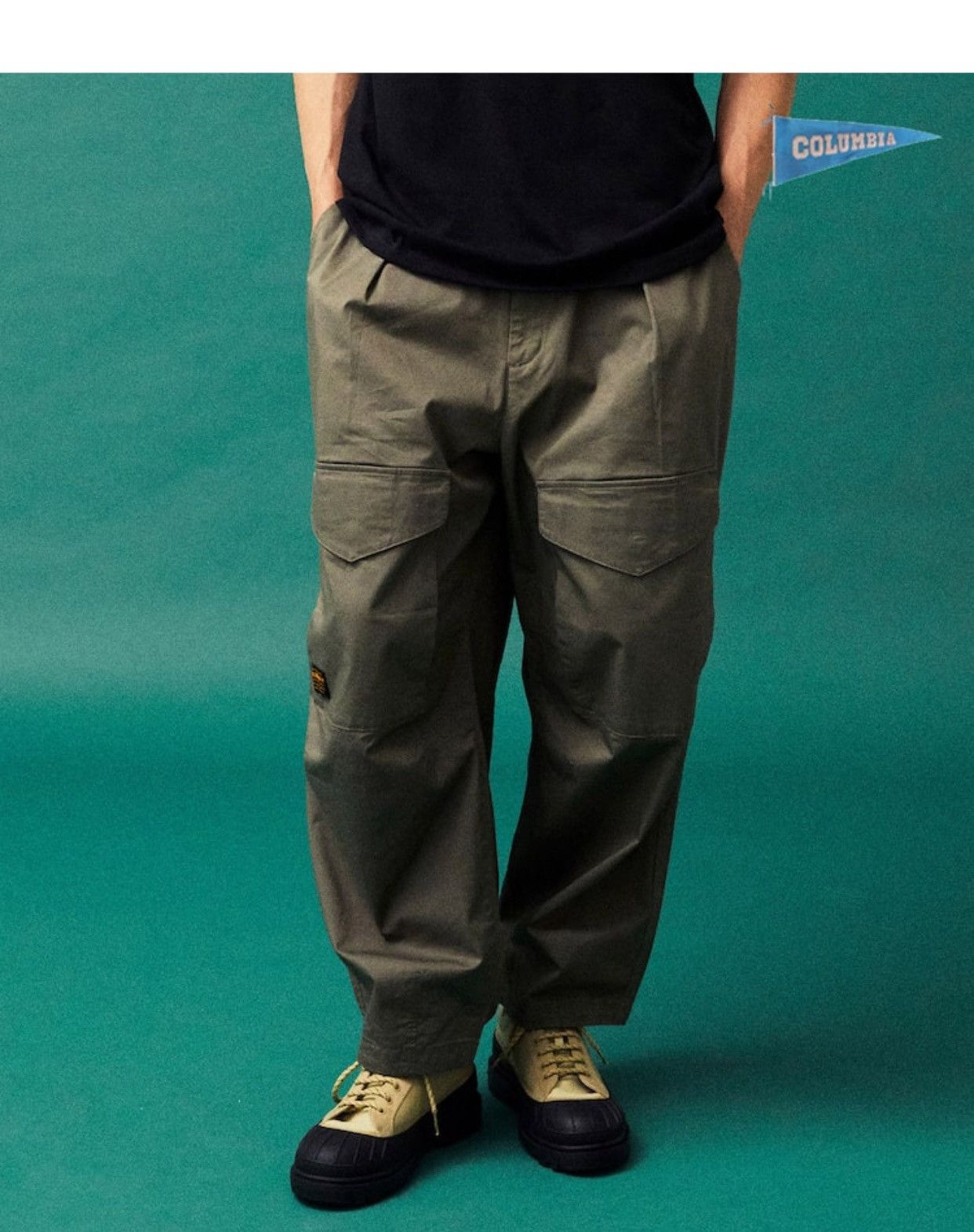 Japanese Brand Columbia University Front Pocket Wide Fit Balloon Pants Size US 32 / EU 48 - 13 Thumbnail