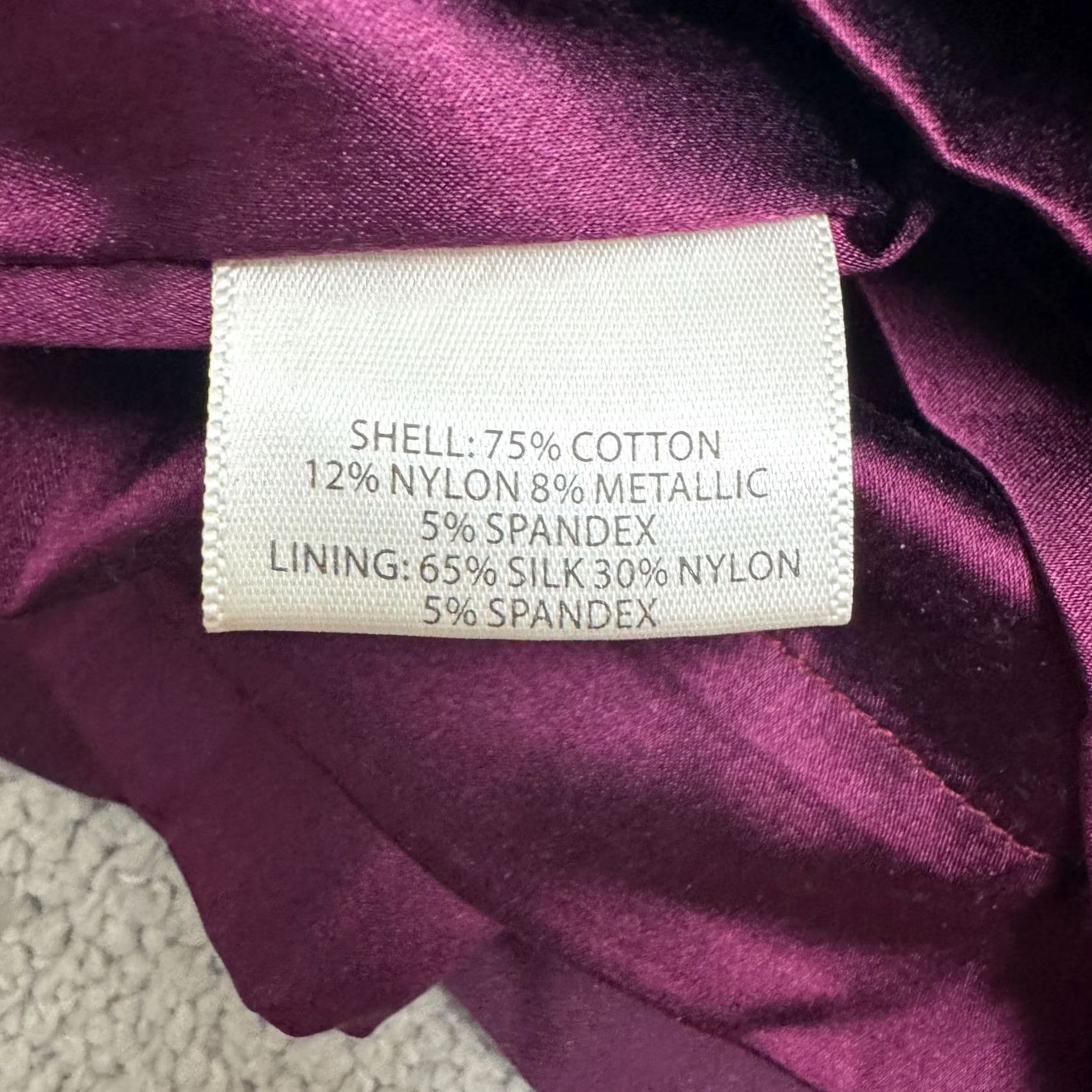 Eileen Fisher Eileen Fisher Ruched Sheath Dress Womens 10P Purple Sleeveless V-Neck Lined Knee Length Petite Size L / US 10 / IT 46 - 6 Thumbnail