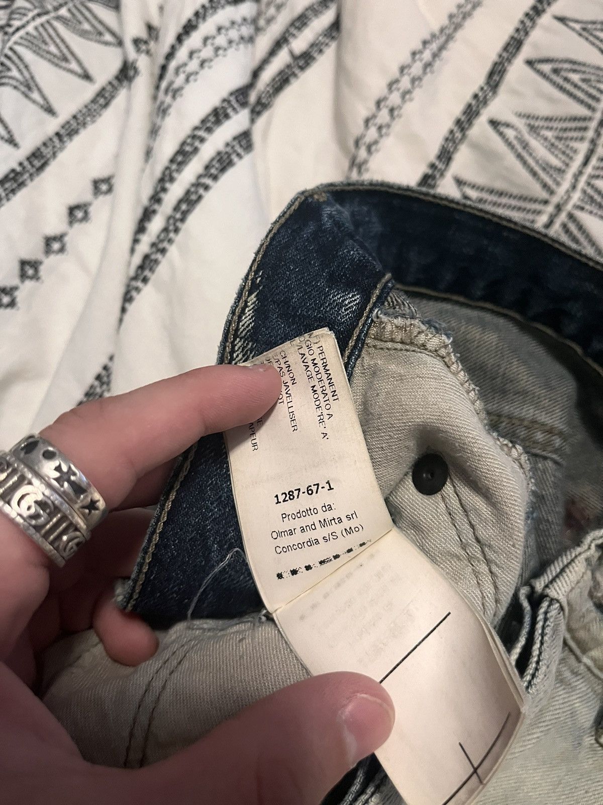 Rick Owens Drkshdw FW14 Rick Owens DRKSHDW Torrence Cut Jeans Bone Size US 30 / EU 46 - 7 Thumbnail