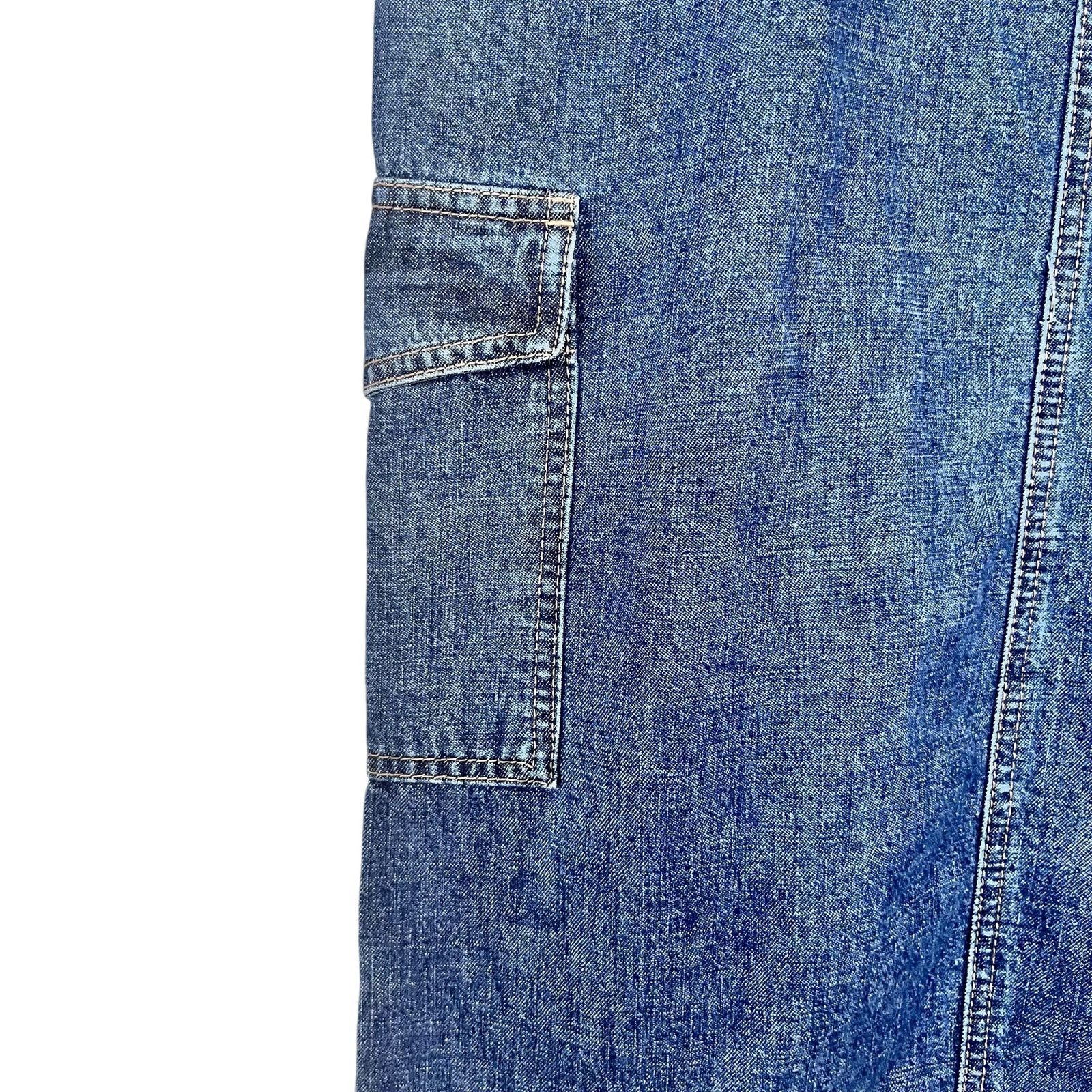 Tommy Hilfiger Tommy Hilfiger High Waist Blue Denim Jean Maxi Skirt Womens Size 28" / US 6 / IT 42 - 3 Thumbnail