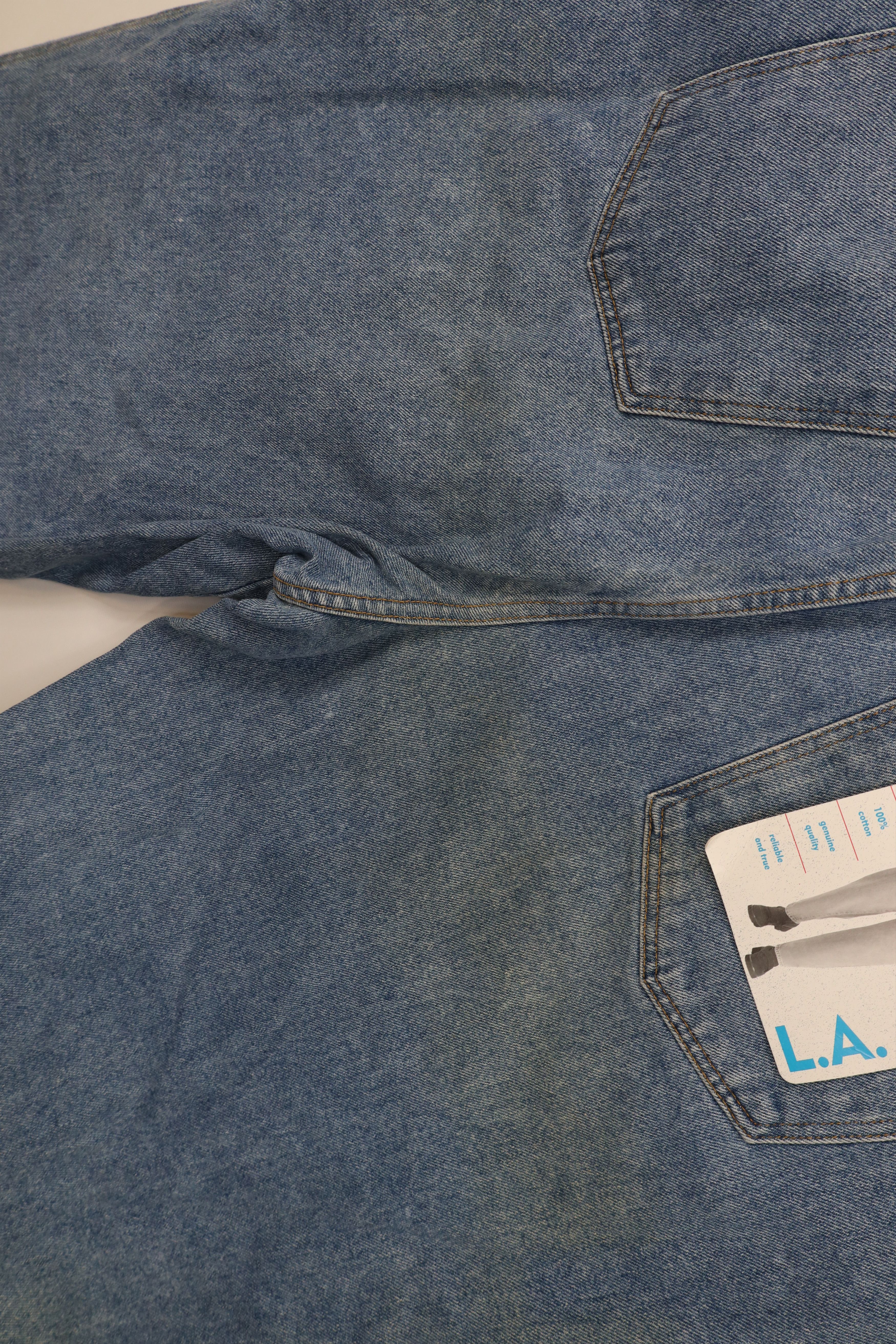 Vintage Deadstock Vintage 90s Streetwear Fit Denim Jeans Blue Cotton Size 24" / US 00 / IT 34 - 14 Thumbnail