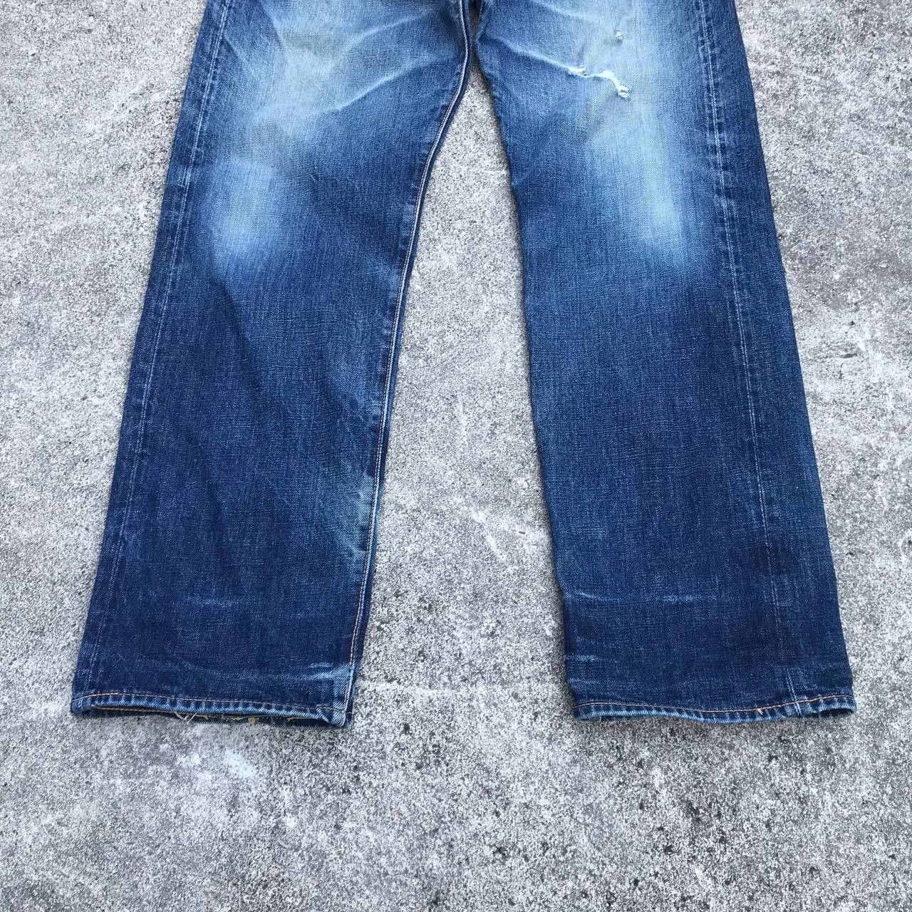 Evisu Vintage Evisu Big Daicock Redline Distressed jean W31x33 Size US 31 - 4 Thumbnail