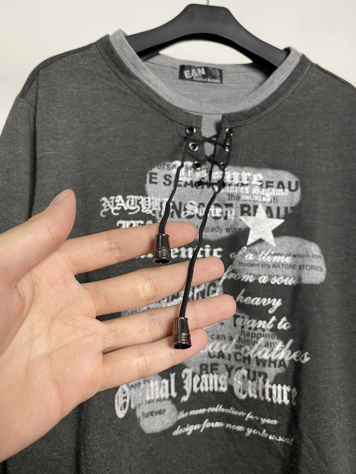 Beauty Beast × Hysteric Glamour × Japanese Brand Earth & Nature Jpn Poem Laces Up Longsleeve Size US L / EU 52-54 / 3 - 3 Thumbnail
