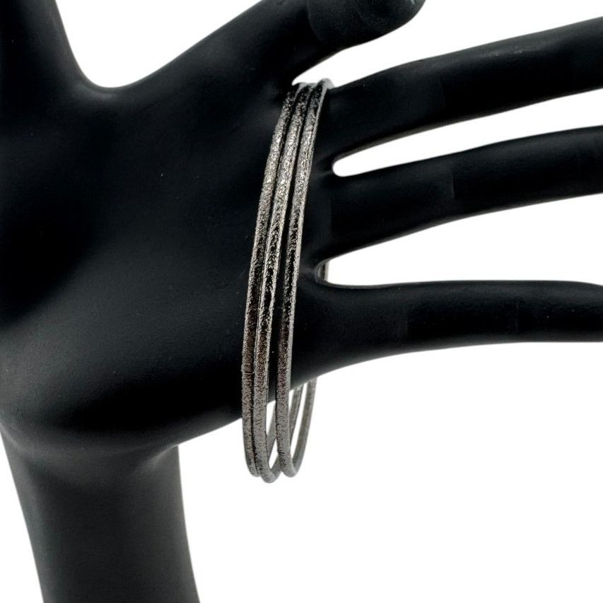 Other Old World Glimmer Silver Bangles for Effortless Stacking Size ONE SIZE - 2 Thumbnail