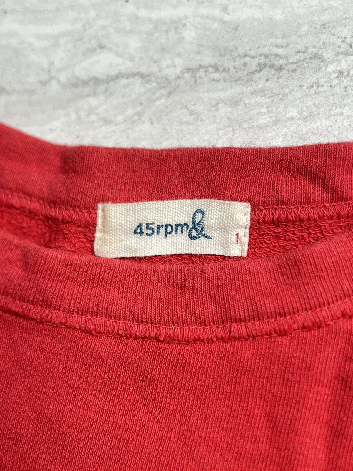 45rpm 45RPM Red Long Sleeve T-shirt Size US XS / EU 42 / 0 - 6 Thumbnail