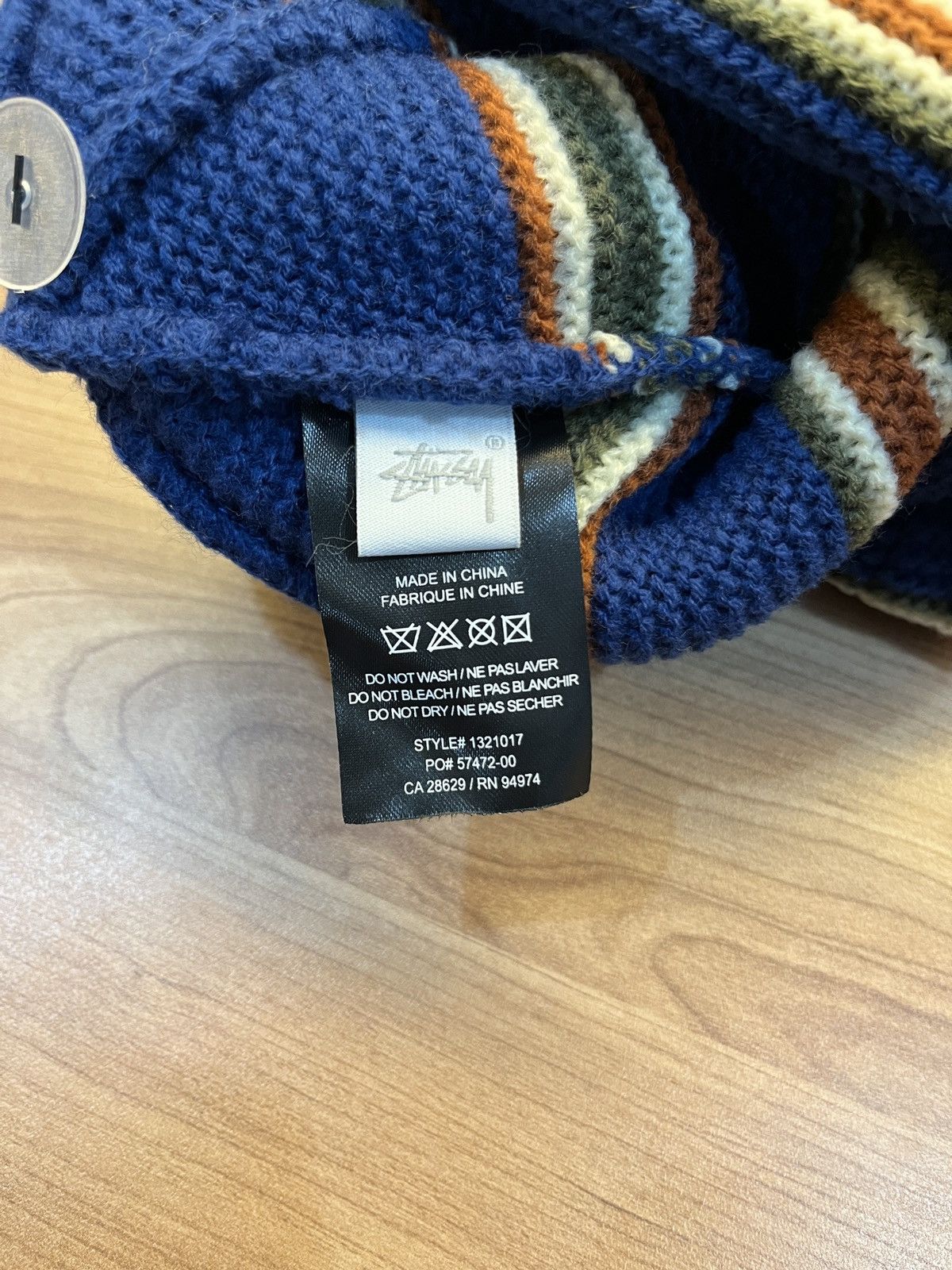 Stussy Stussy Triple Stripe Cuff Beanie Hat Size ONE SIZE - 5 Thumbnail