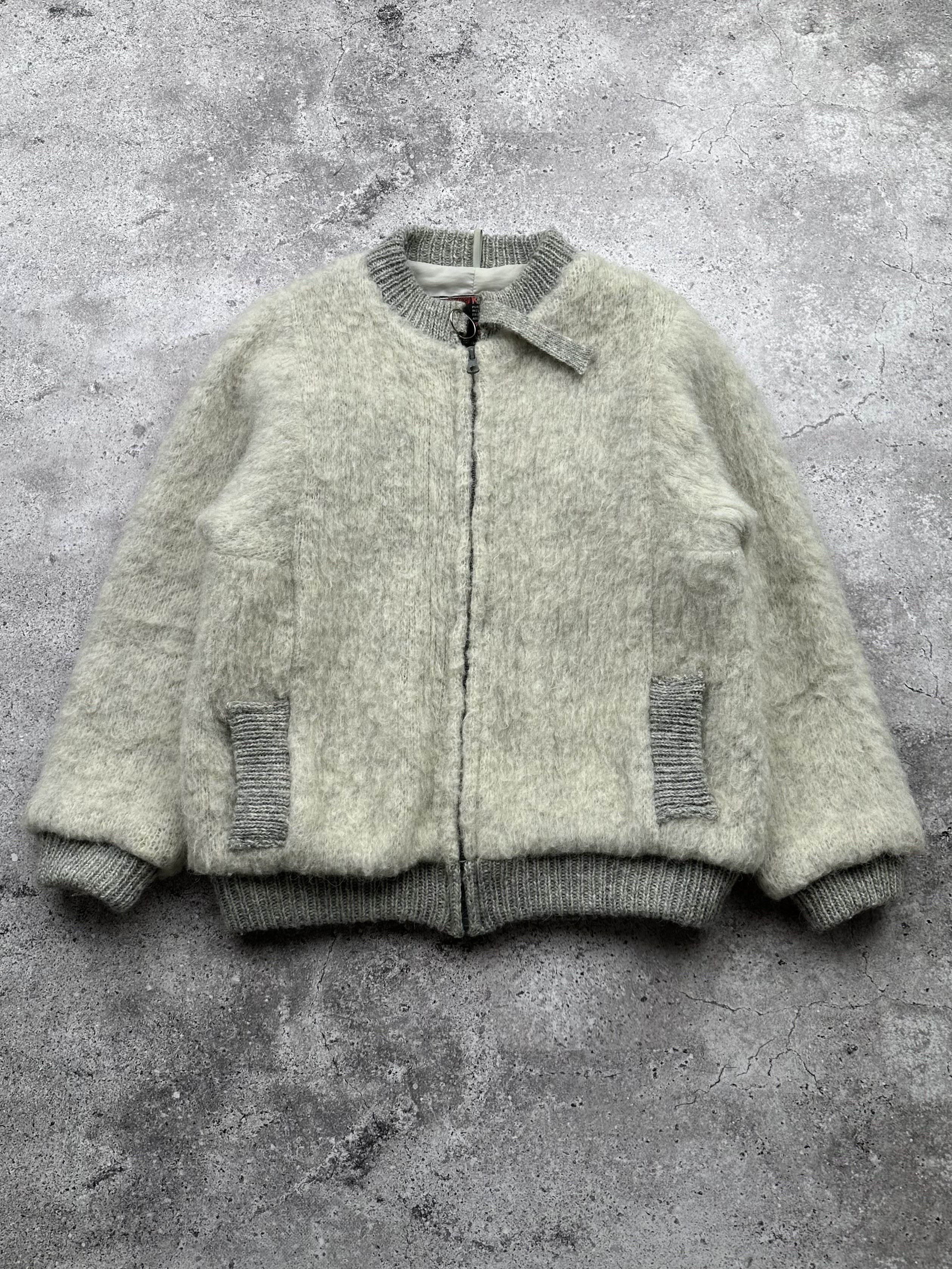 Wool and mohair bomber jacket
