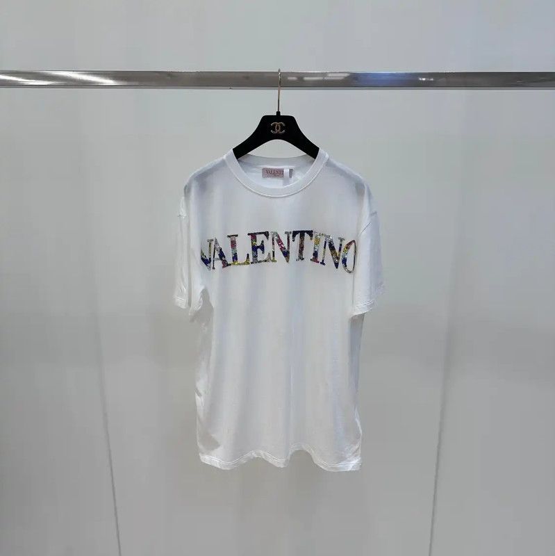 Valentino Valentino White Cotton T-Shirt for Women 0089 Size M / US 6-8 / IT 42-44 - 1 Thumbnail