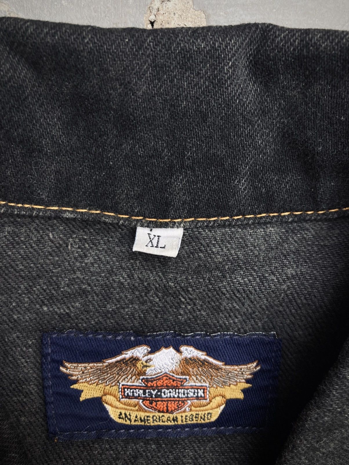Harley Davidson Vintage Harley Davidson Denim Trucker Jacket Size US XL / EU 56 / 4 - 7 Thumbnail