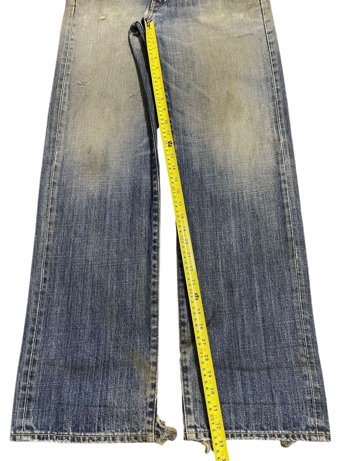 Uniqlo Vintage Japanese Uniqlo Mud Wash Style Distress Loose Jeans Size US 34 / EU 50 - 13 Thumbnail