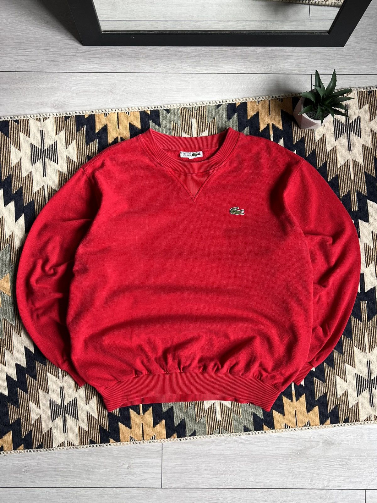 Lacoste Vintage Lacoste Chemise Knitwear Sweatshirt Size US L / EU 52-54 / 3 - 1 Thumbnail