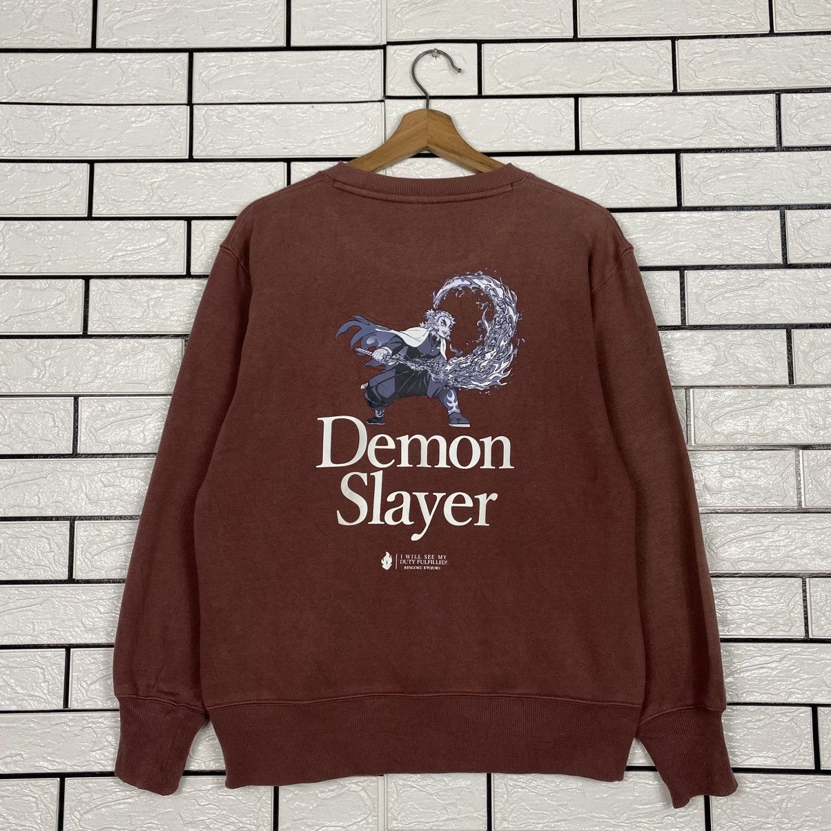 Japanese Brand Vintage Sweatshirt Demon Slayer Full Print Size US S / EU 44-46 / 1 - 9 Thumbnail