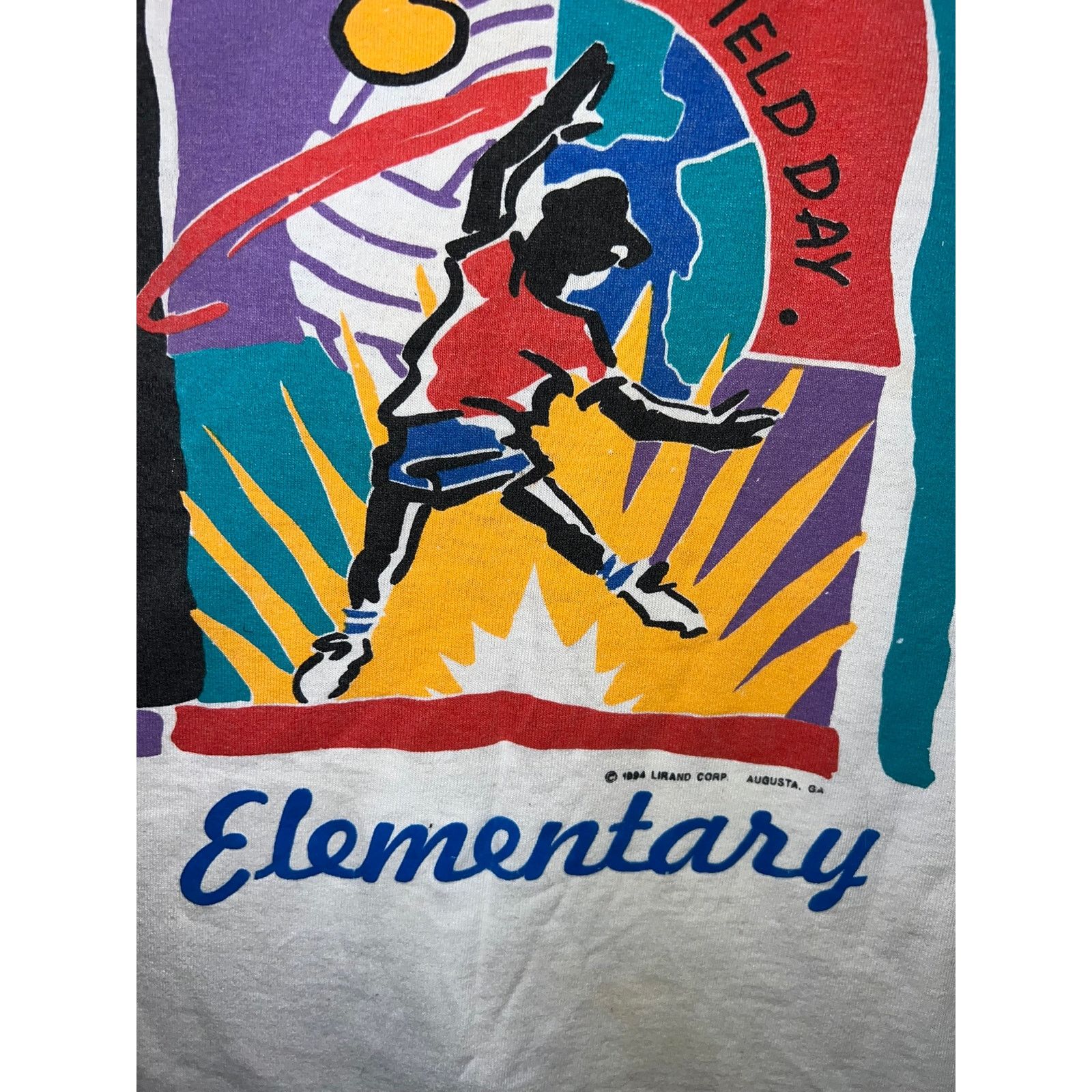 Fruit Of The Loom Youth Vintage Field Day Shirt Bush Elementary Sports Top L Size L / US 10 / IT 46 - 4 Thumbnail