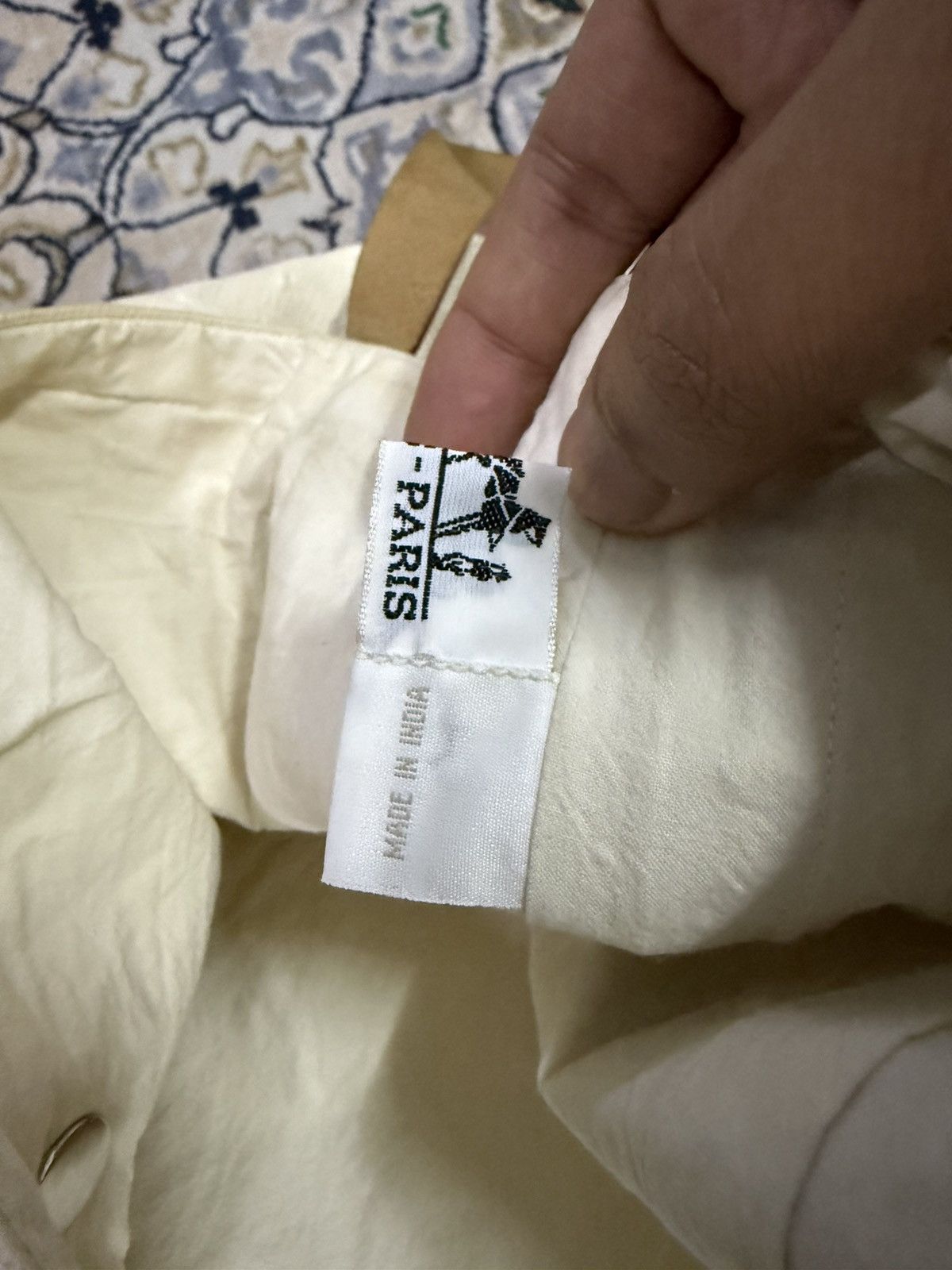 Hermes Hermès Ahmedabad white cotton with tan leather Size ONE SIZE - 5 Thumbnail