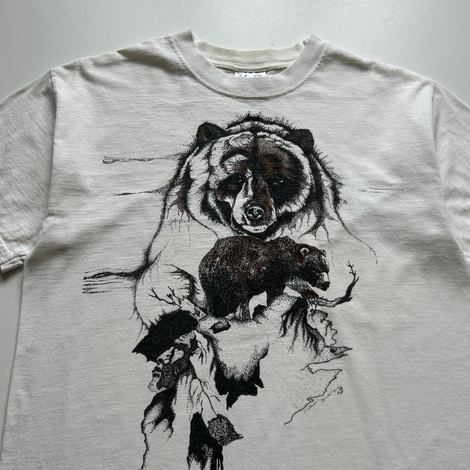 Vintage Vintage Brown Bear Shirt Medium Y2K Wildlife Animal Art Rare Size US M / EU 48-50 / 2 - 2 Thumbnail