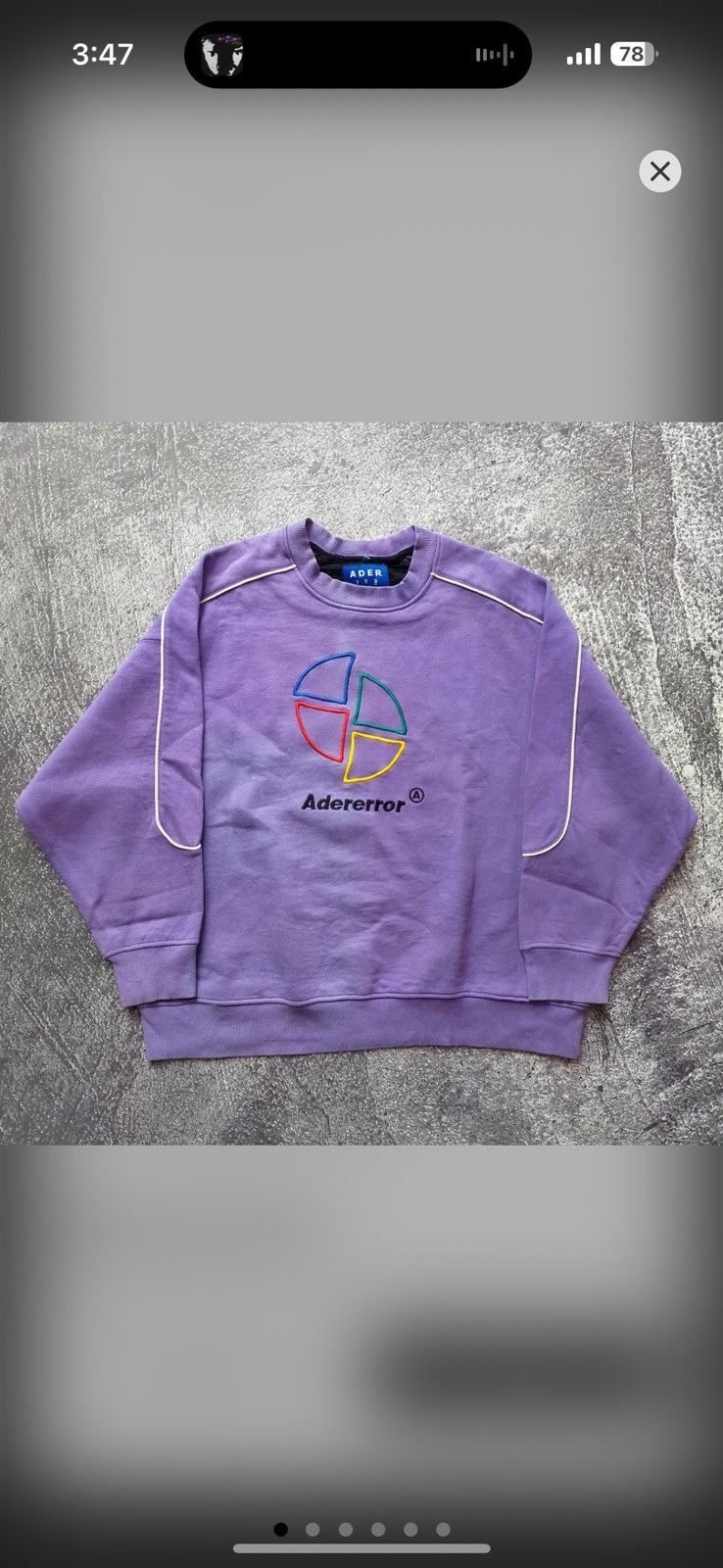 トップス ADER error 19s/s Slice A sweatshirt Ader Error Ader error slice logo sweatshirt | Grailed