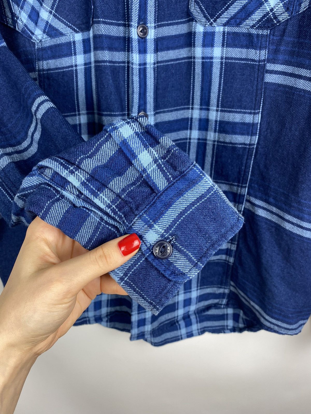 Edwin Edwin Indigo men’s long sleeve checked merge shirt size M Size US M / EU 48-50 / 2 - 11 Thumbnail