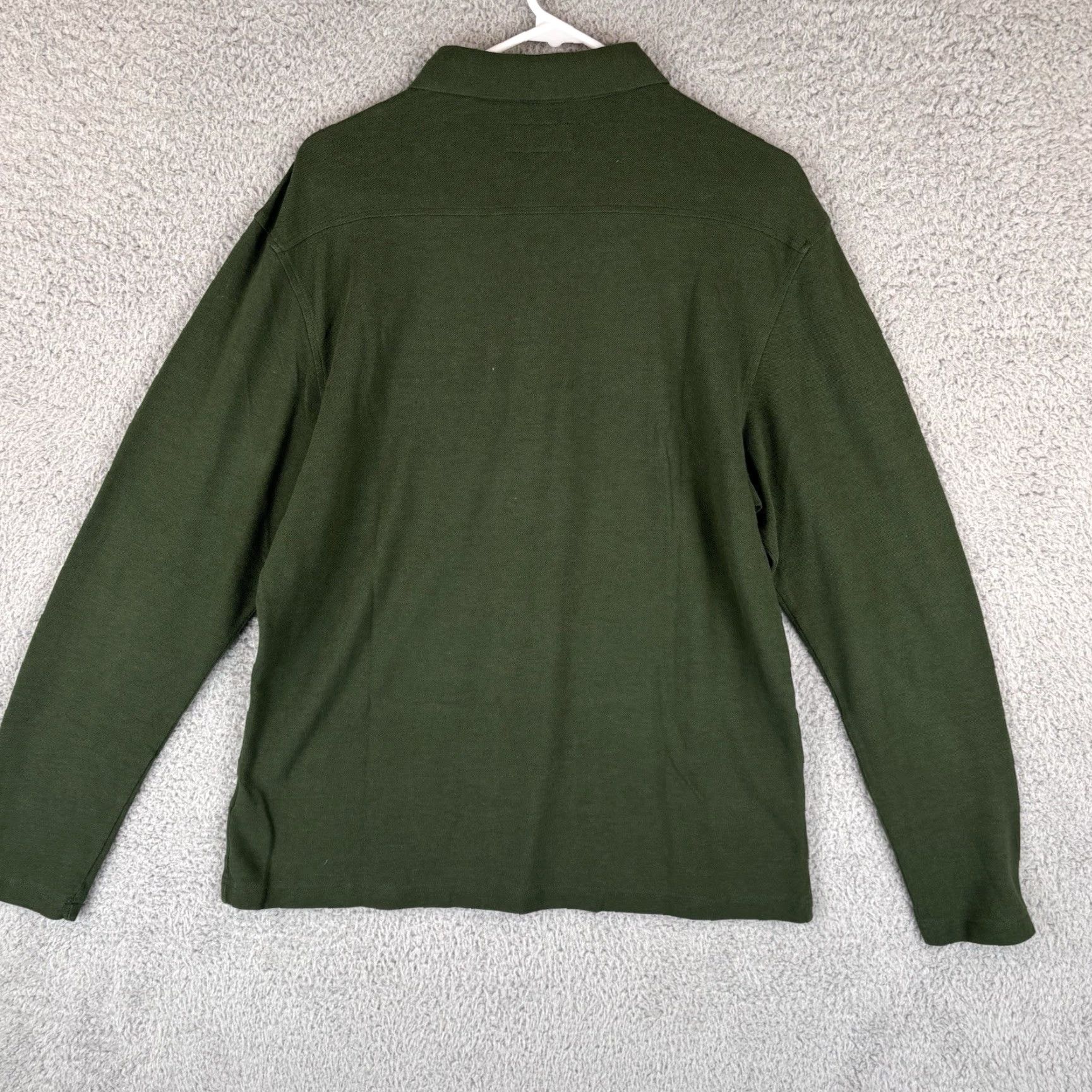 Barbour Barbour Polo Shirt Mens Long Sleeve Hunter Green Cotton Blend Preppy Slim Regular Size L 44 Chest Embroidered Logo Size US L / EU 52-54 / 3 - 5 Thumbnail