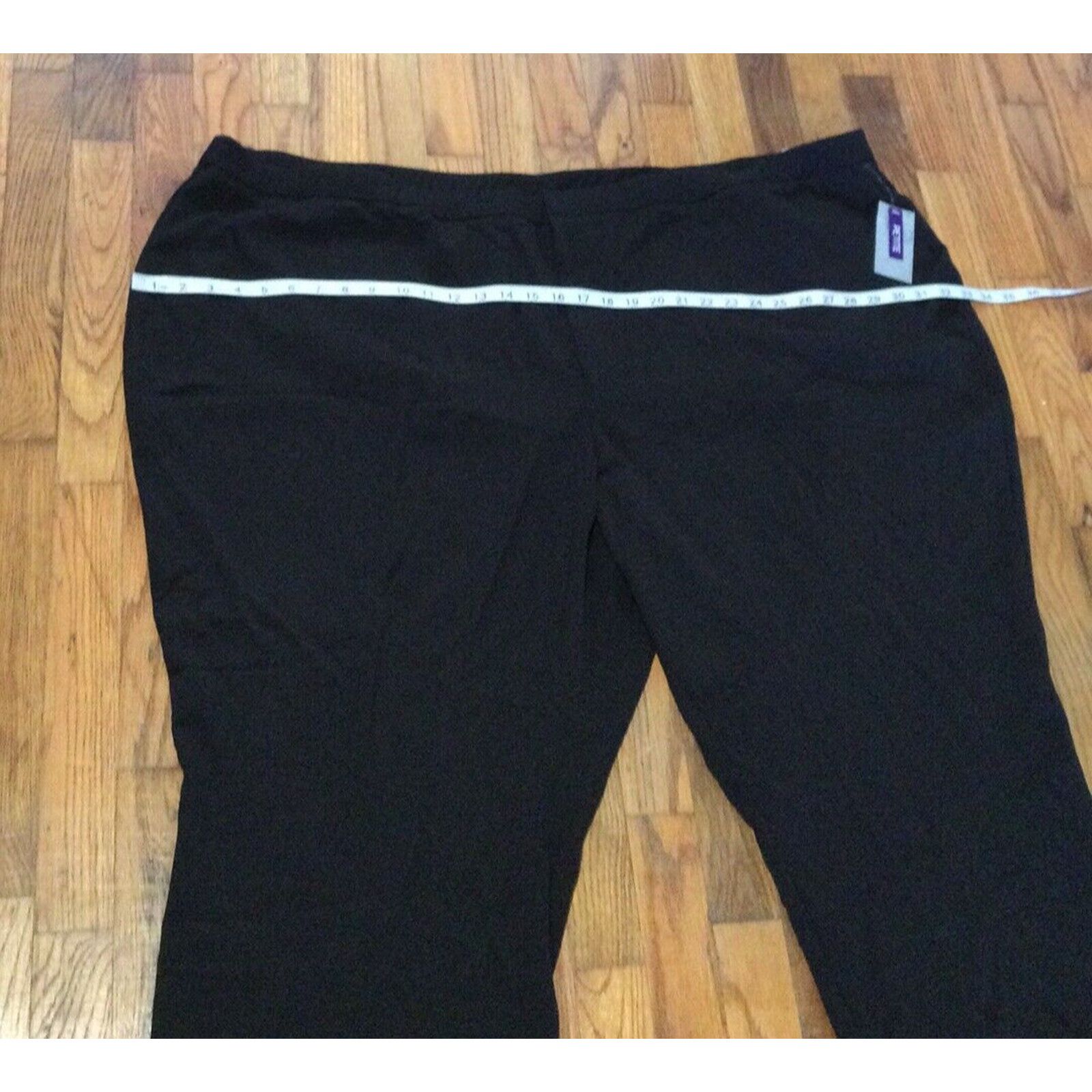 Other Catherine's Black Petite Elastic Waist Pant Size 34WP NWT Size 24" / US 00 / IT 34 - 6 Thumbnail
