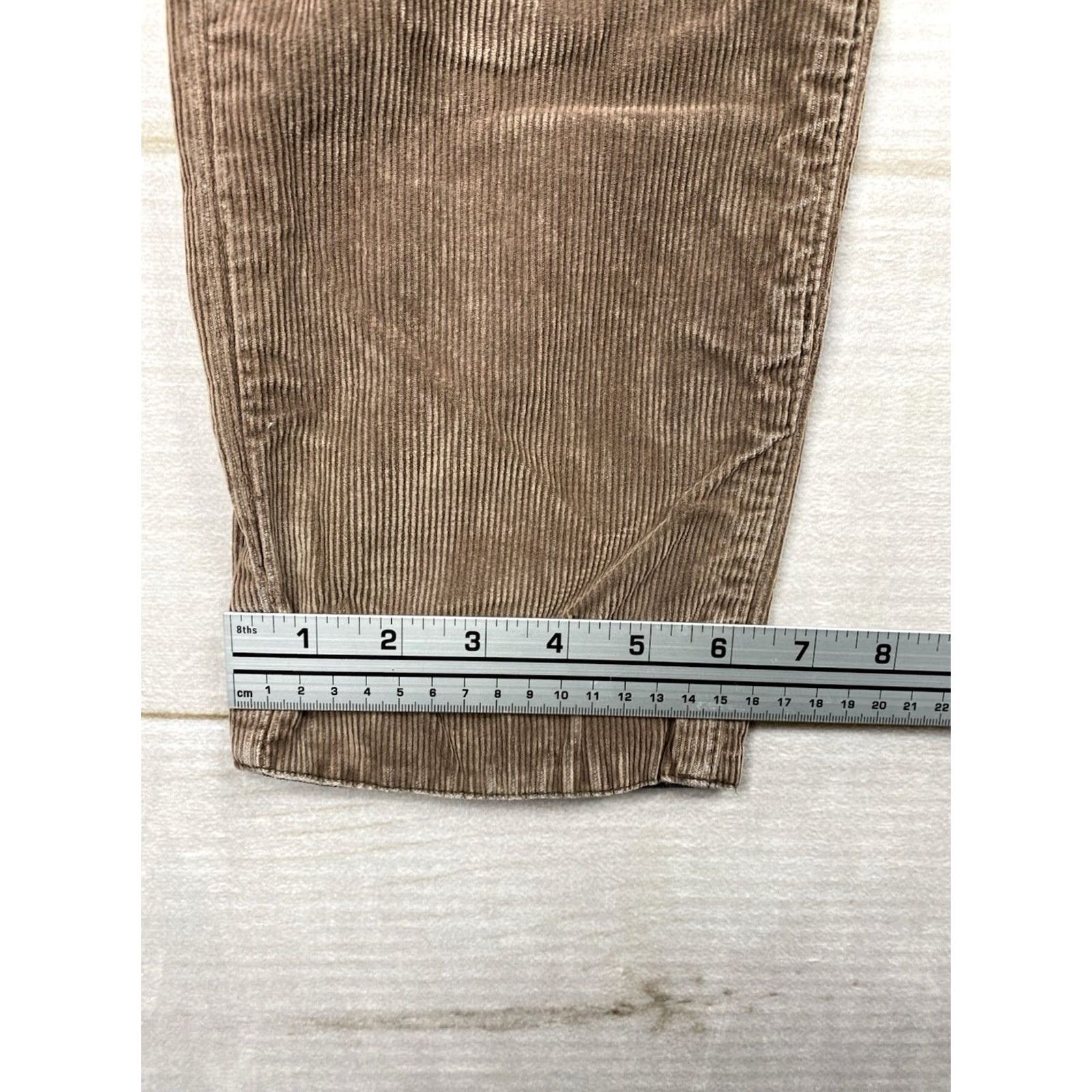 Vintage JACHS Corduroy Pants Mens 30x31 Brown Slim Straight Fit Tapered 5-Pocket Flat Front Button Zip College Chino Casual Workwear Men Pants Brown Size US 30 / EU 46 - 7 Thumbnail