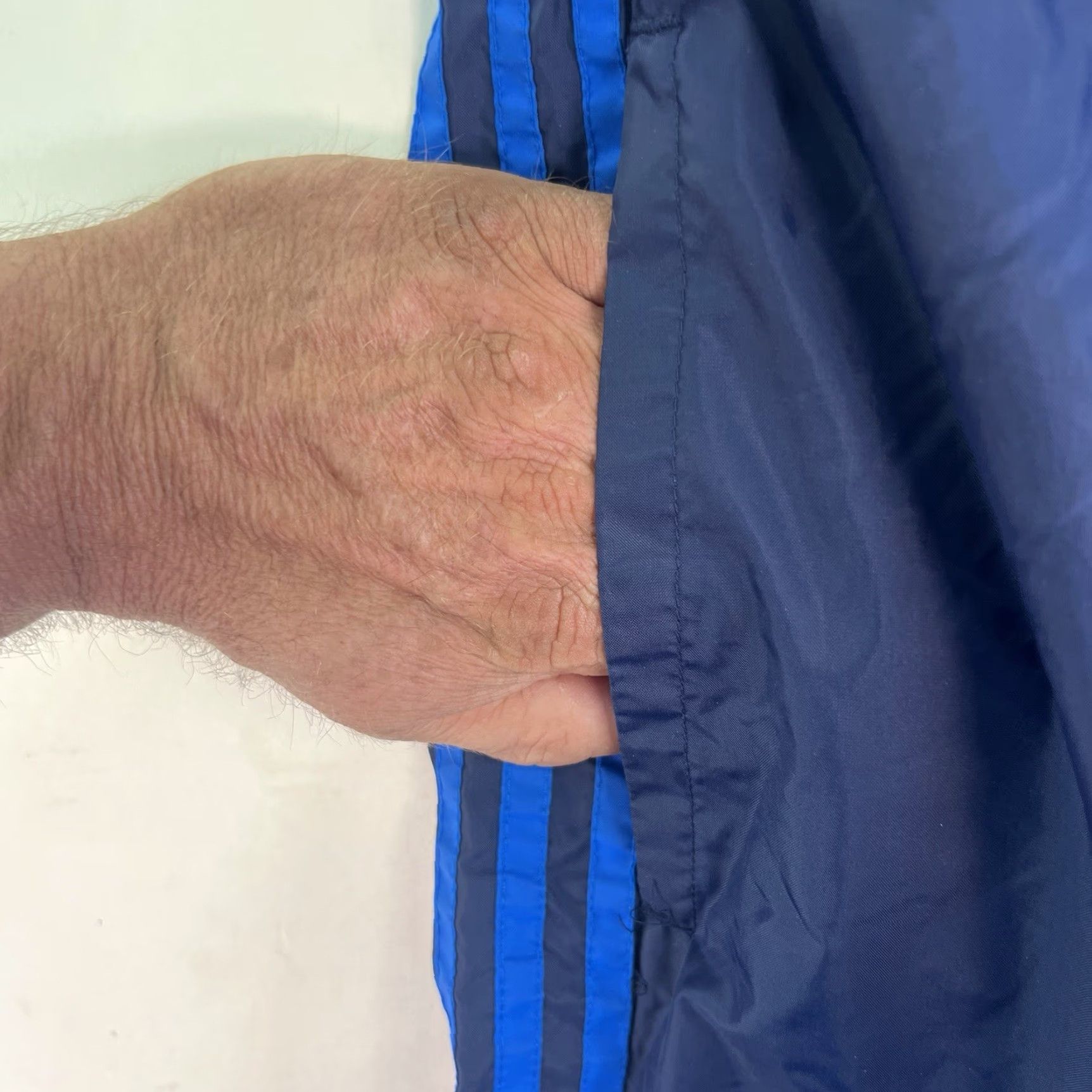 Adidas VINTAGE adidas Men's Track Pants Size L Tapered Fit Activewear Softshell Blue 90s Athleisure Size US 33 - 4 Thumbnail