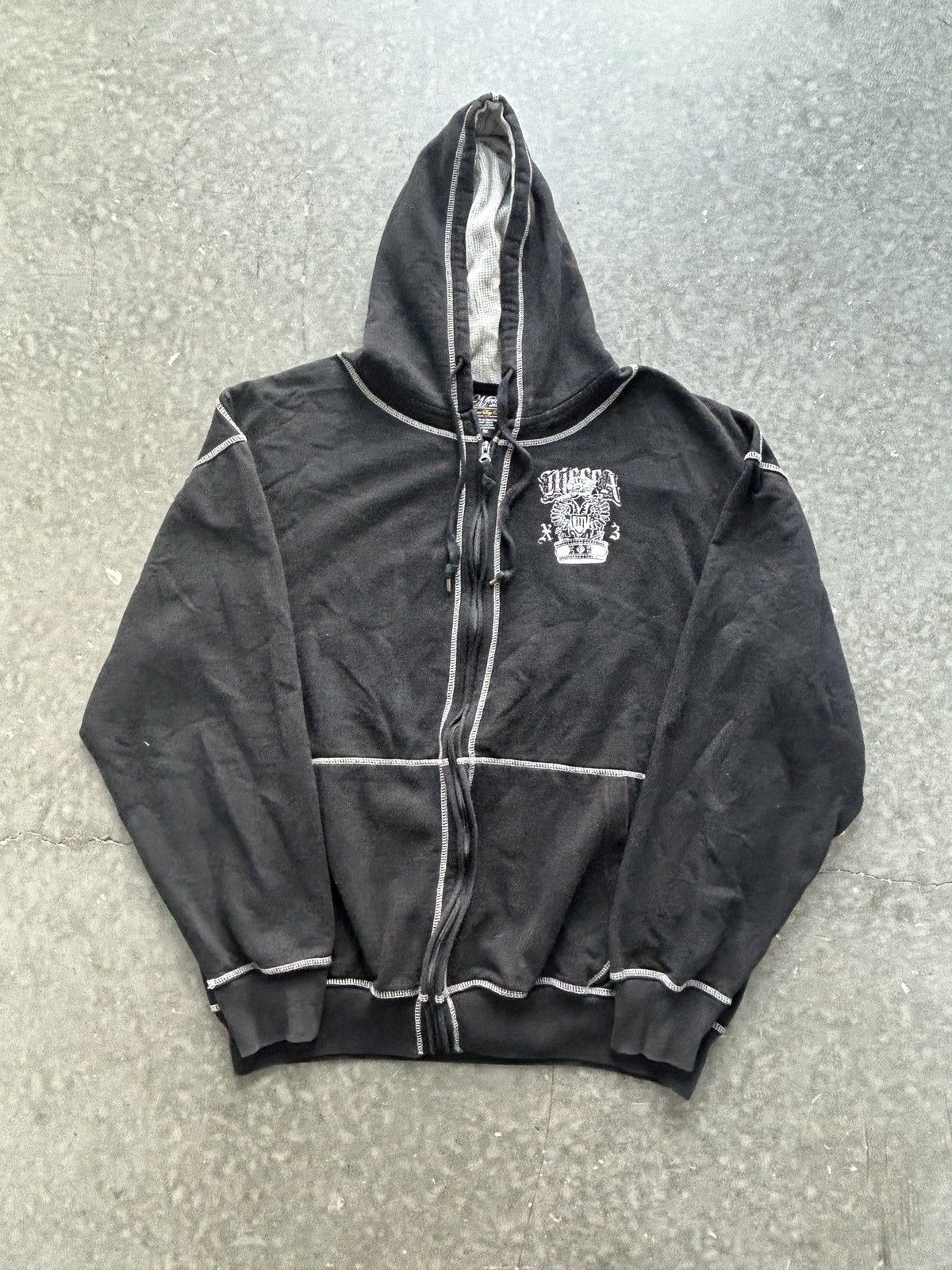 Mecca Vintage Y2K Mecca Zip Up Hoodie Baggy Jesse Pinkman Size US XXL / EU 58 / 5 - 5 Thumbnail